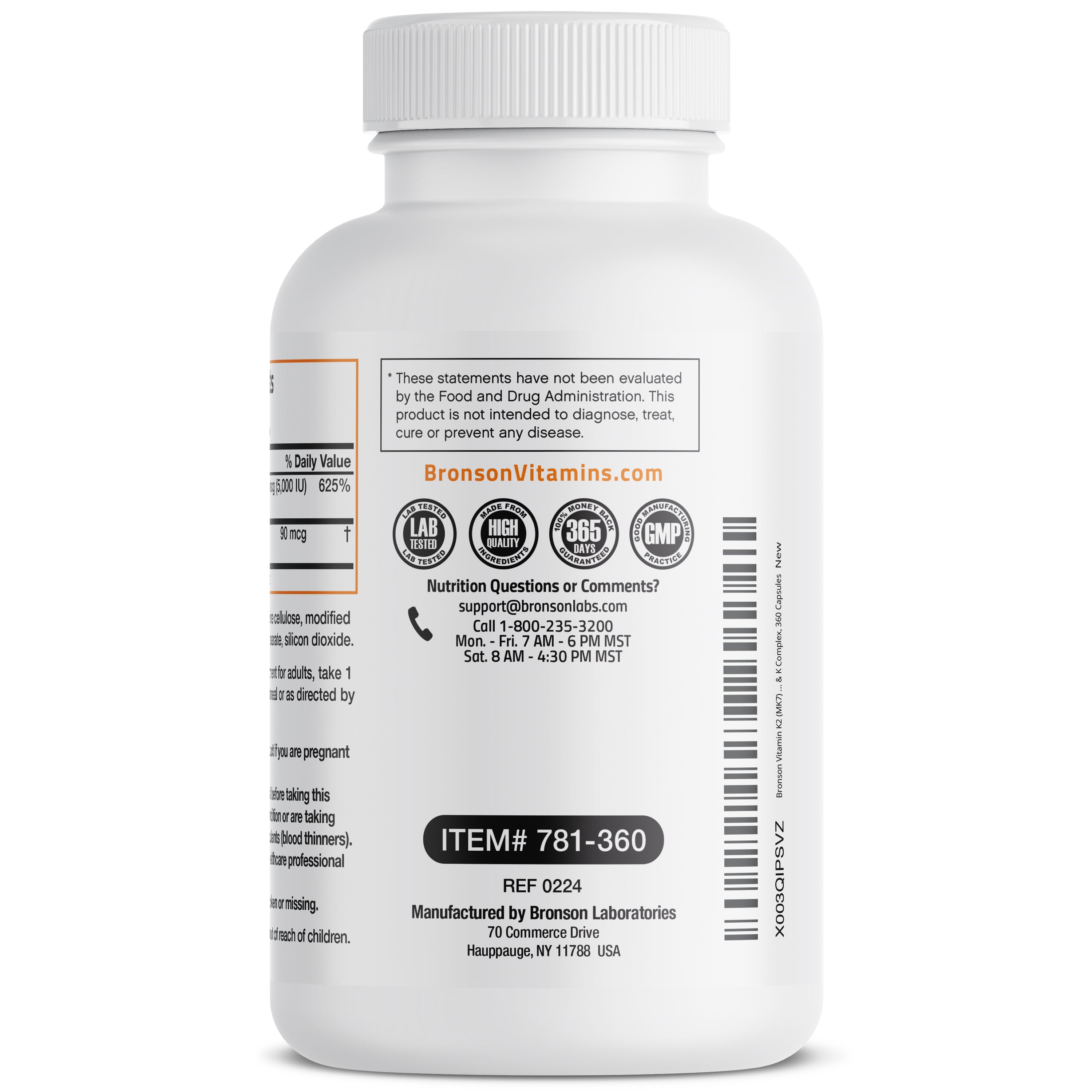 Vitamin K2 MK-7 Plus Vitamin D3