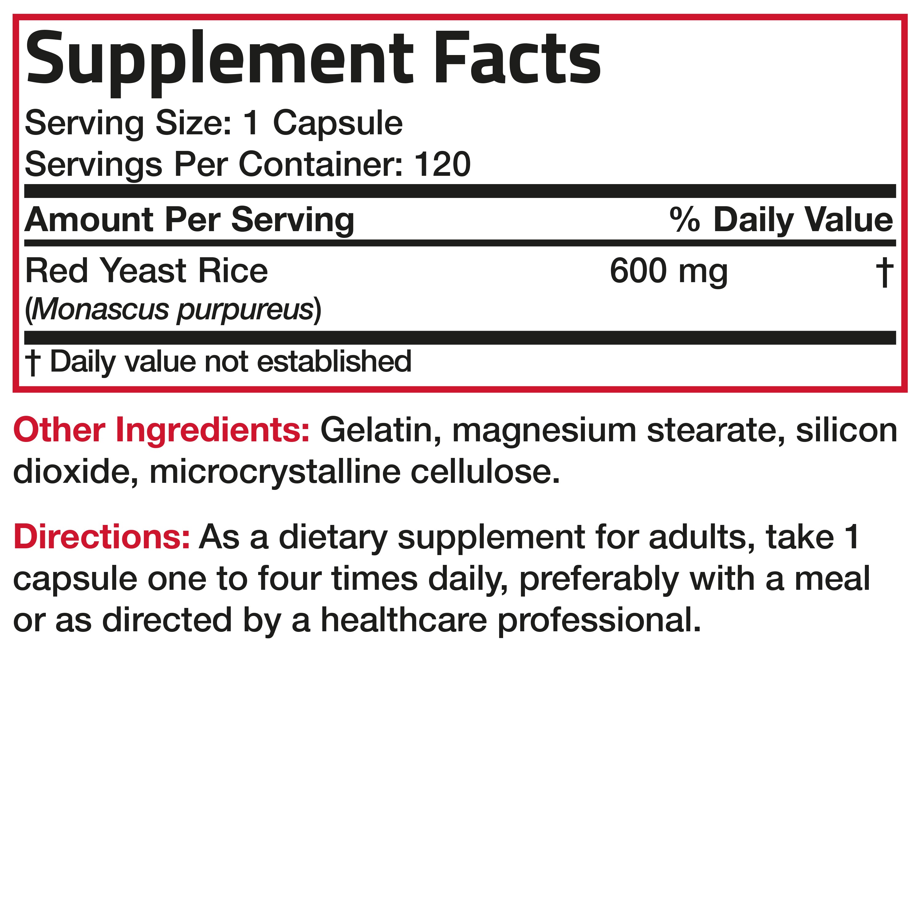 Red Yeast Rice 600 MG