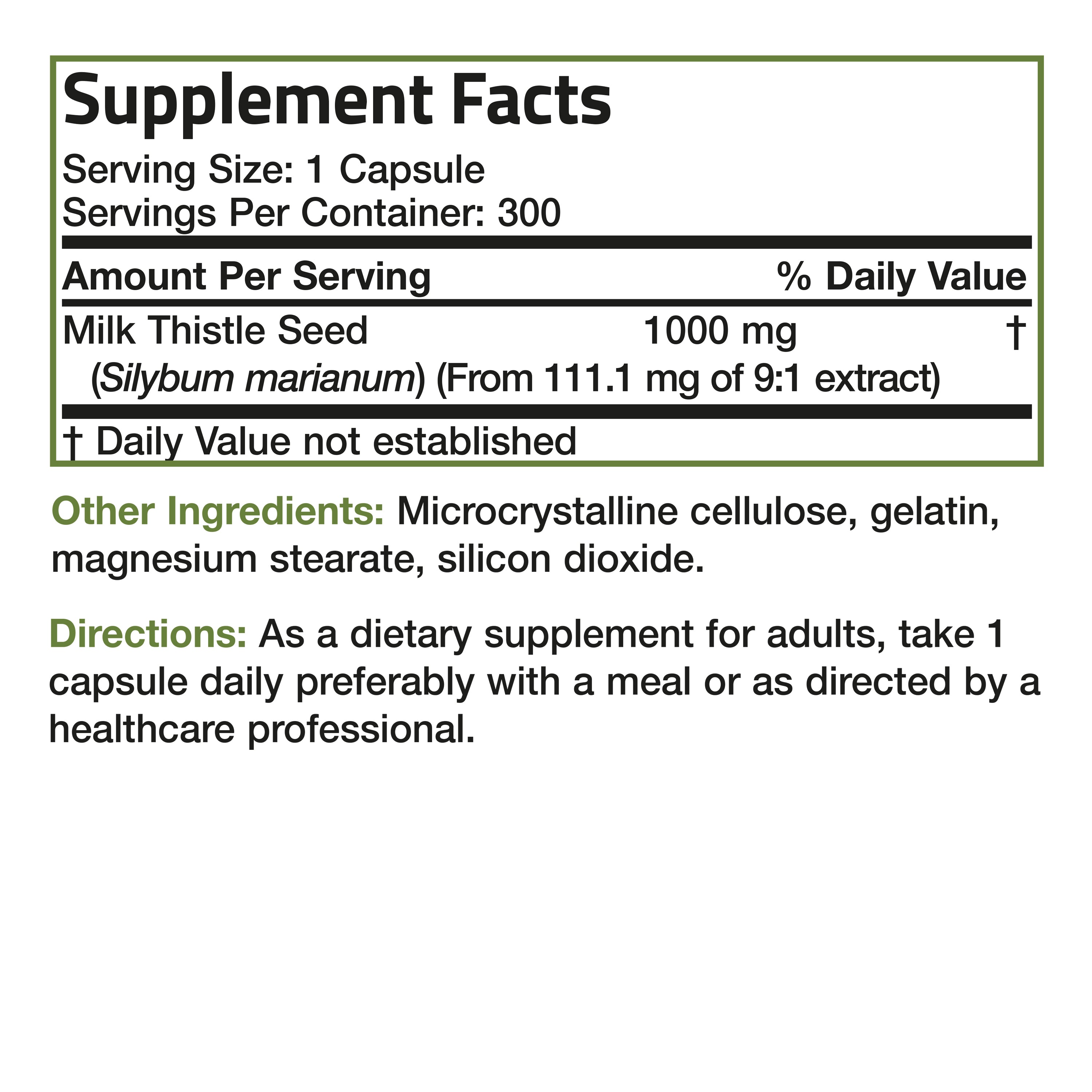 Milk Thistle - 1,000 mg view 7 of 6
