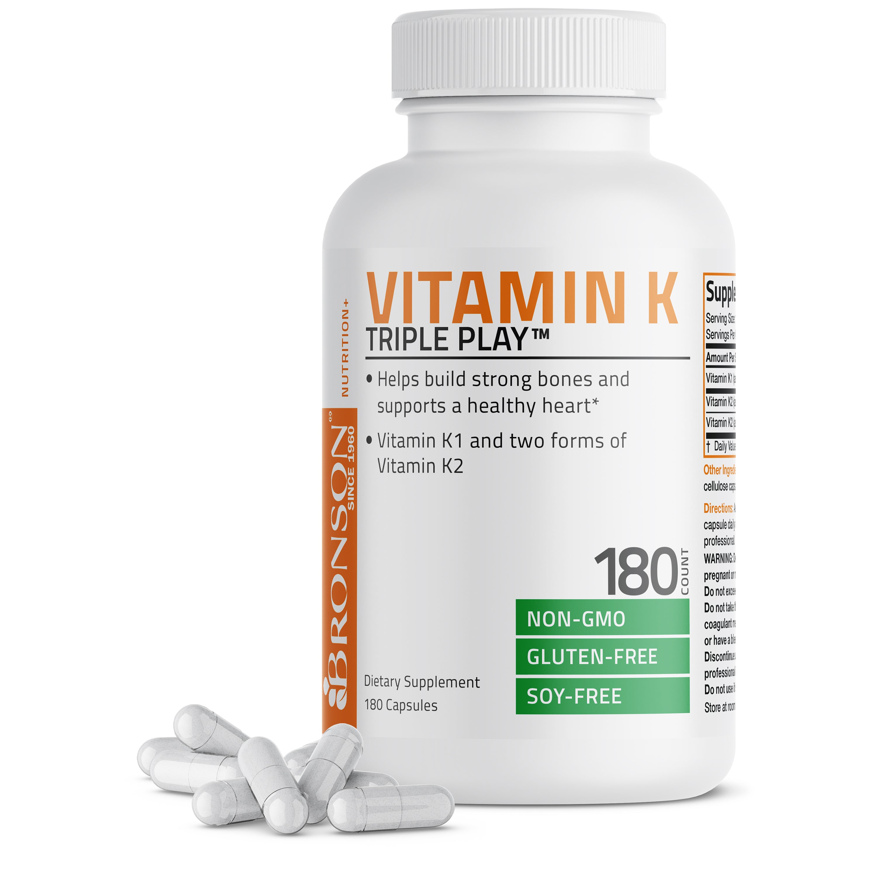 Vitamin K Triple Play™ with K1 and K2 - 550 mcg