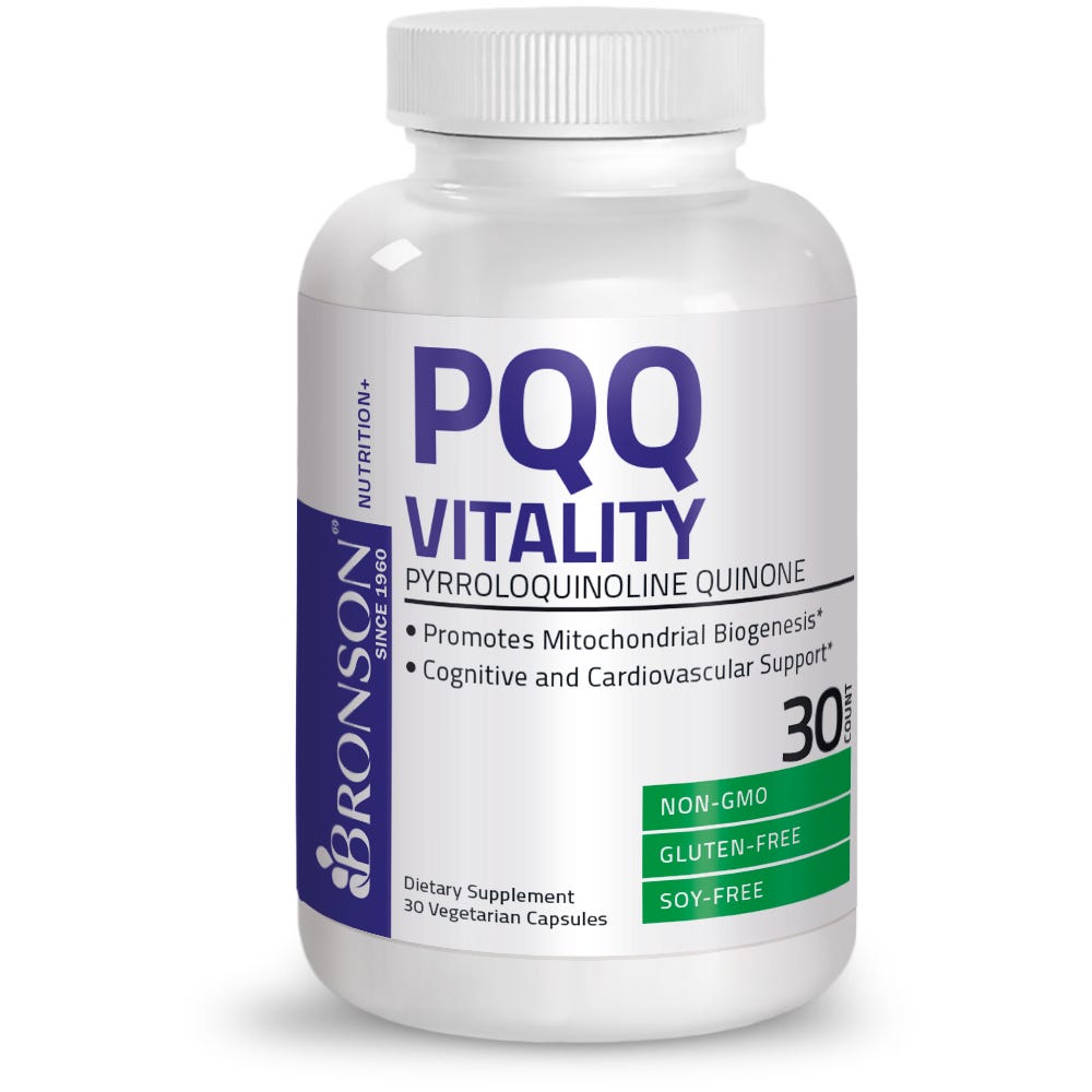 PQQ Vitality Pyrroloquinoline Quinone - 20 mg - 30 Vegetarian Capsules