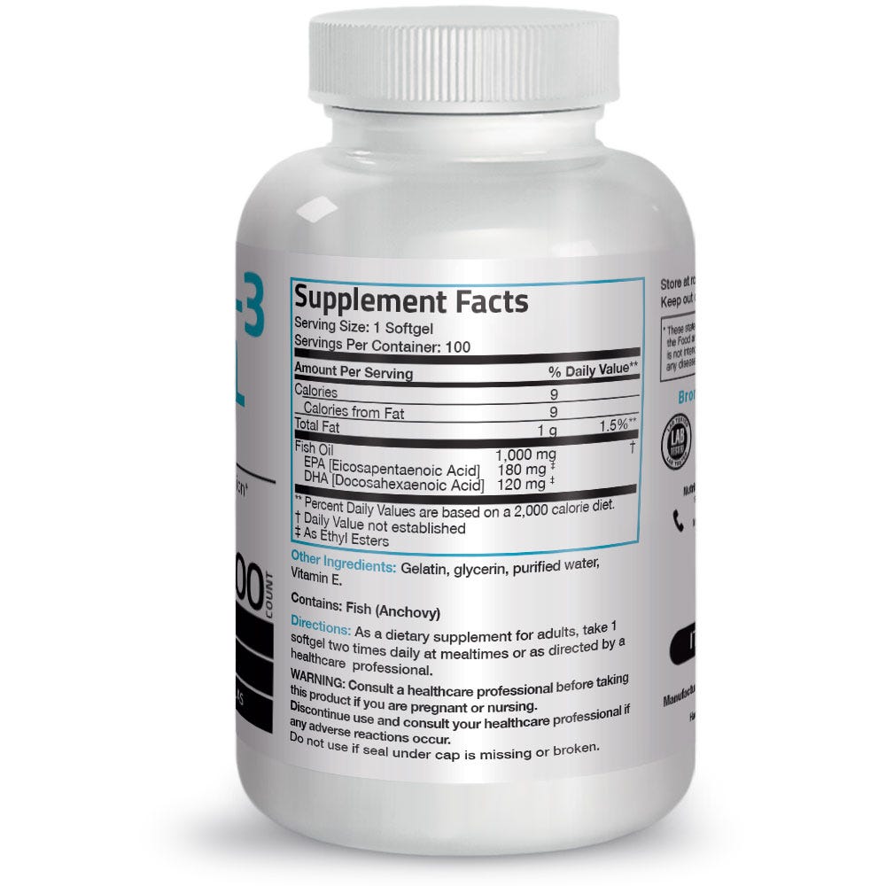 Omega-3 Fish Oil EPA DHA - 1,000 mg