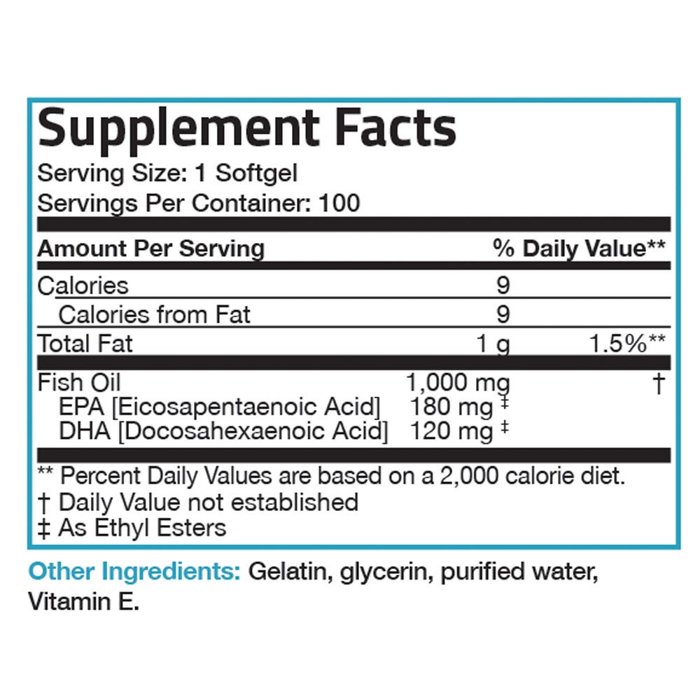 Omega-3 Fish Oil EPA DHA - 1,000 mg