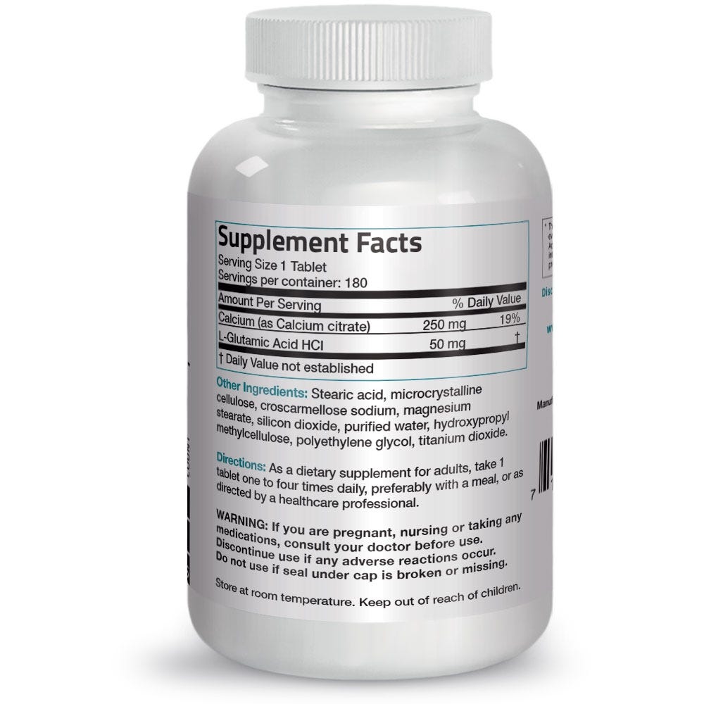Calcium Citrate - 250 mg - 180 Tablets