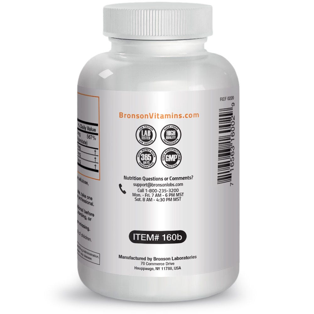 Vitamin C Complex with Citrus Bioflavonoids - 50 mg - 250 Capsules