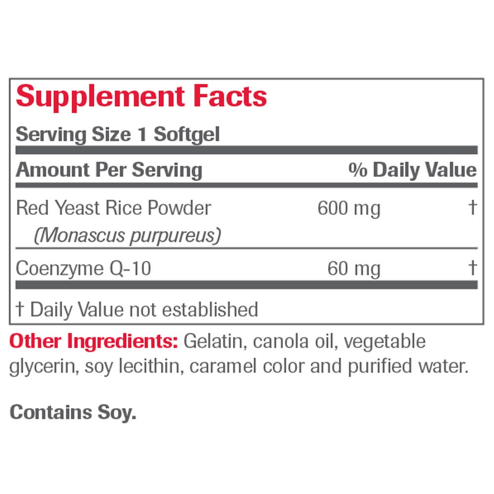 CoQ10 with Red Yeast Rice - 120 Softgels view 6 of 6