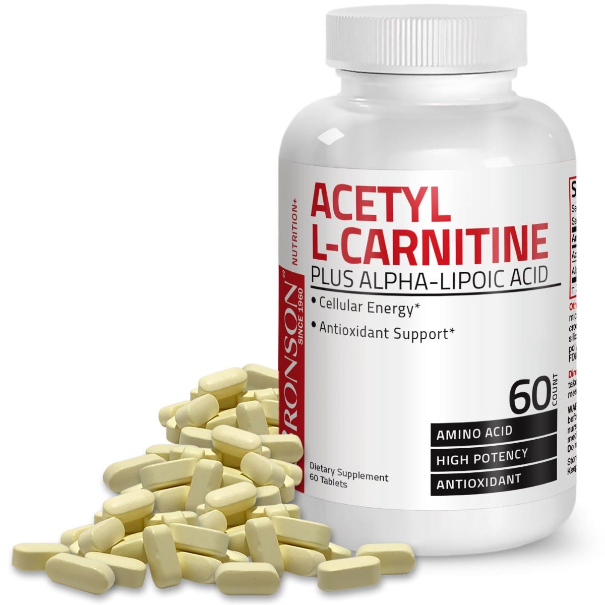 Acetyl L-Carnitine with Alpha-Lipoic Acid view 3 of 6