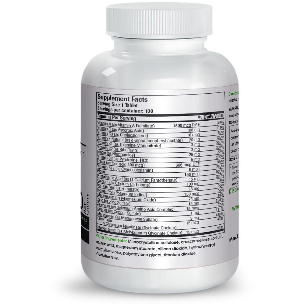 Once Daily Vitamin & Mineral Multivitamin Formula