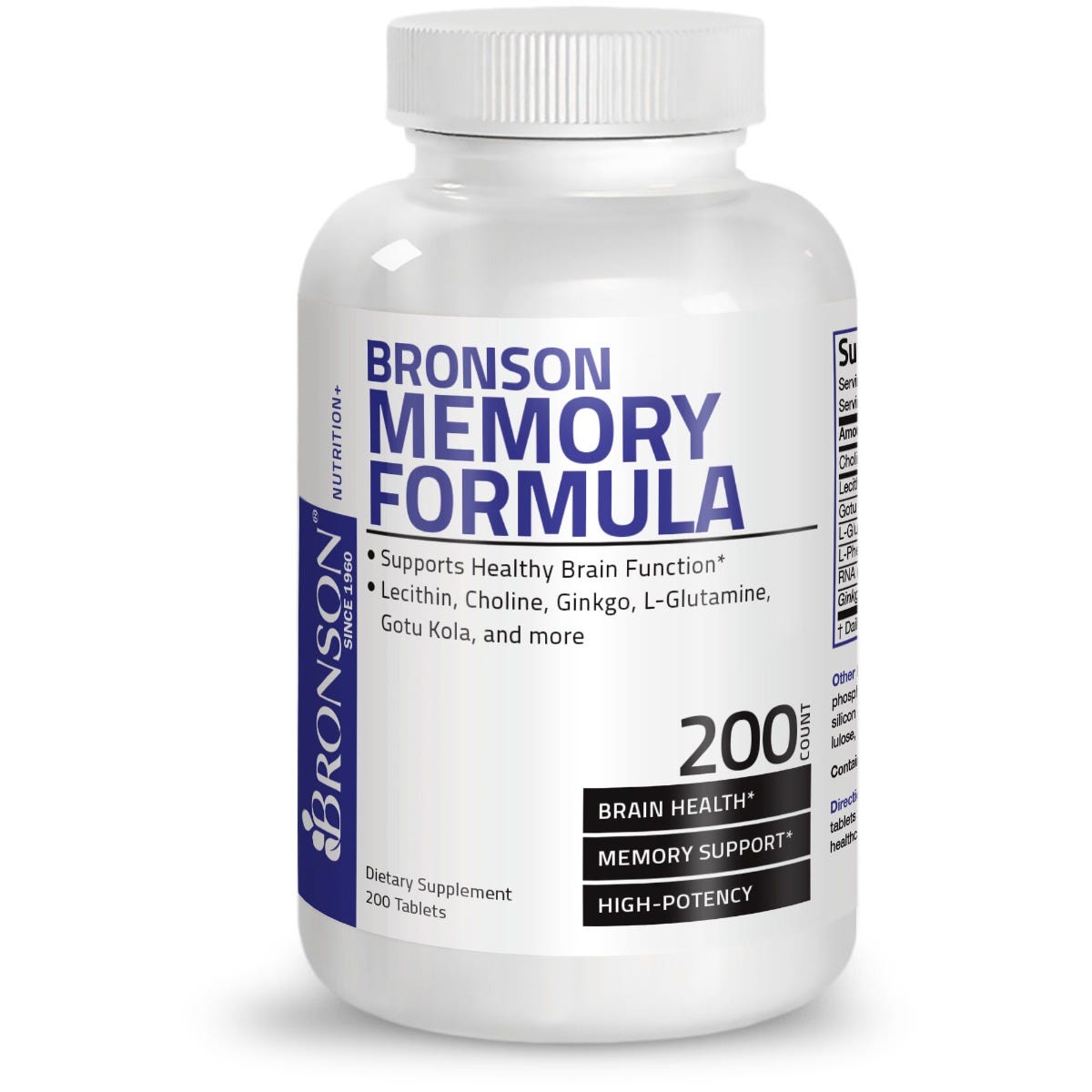 Bronson Memory Formula - 200 Tablets