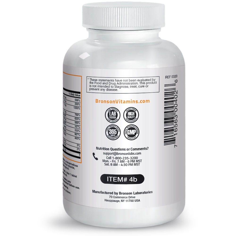 Vitamin B Complex with Vitamins C and E - 250 Tablets