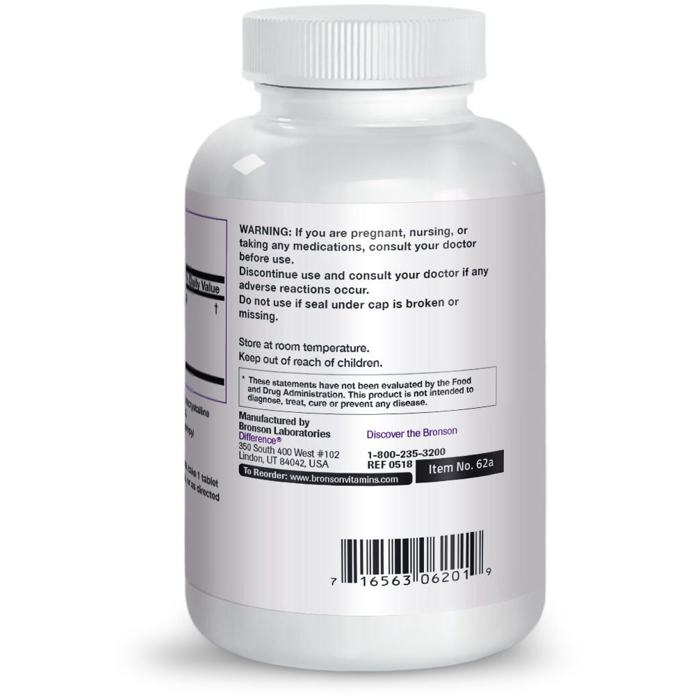 Multiple Digestive Enzymes Amylase Protease Lipase - 100 Tablets