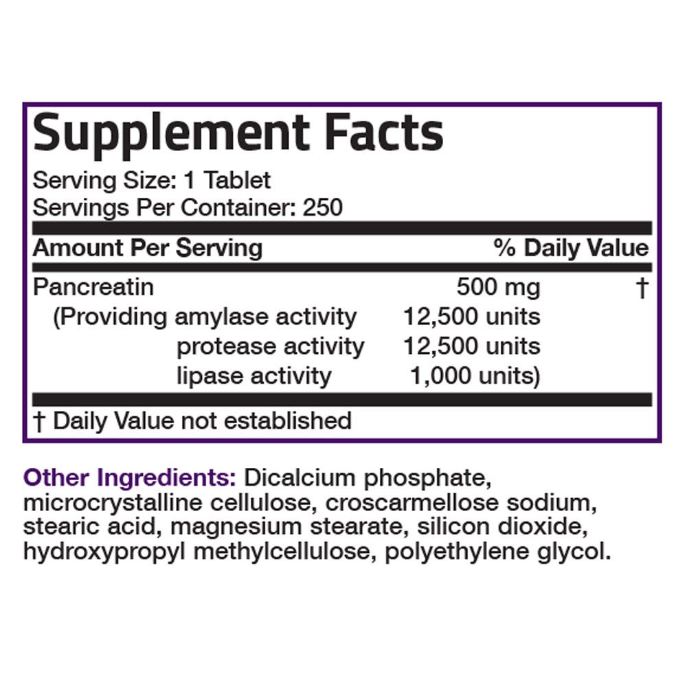 Multiple Digestive Enzymes Amylase Protease Lipase - 250 Tablets