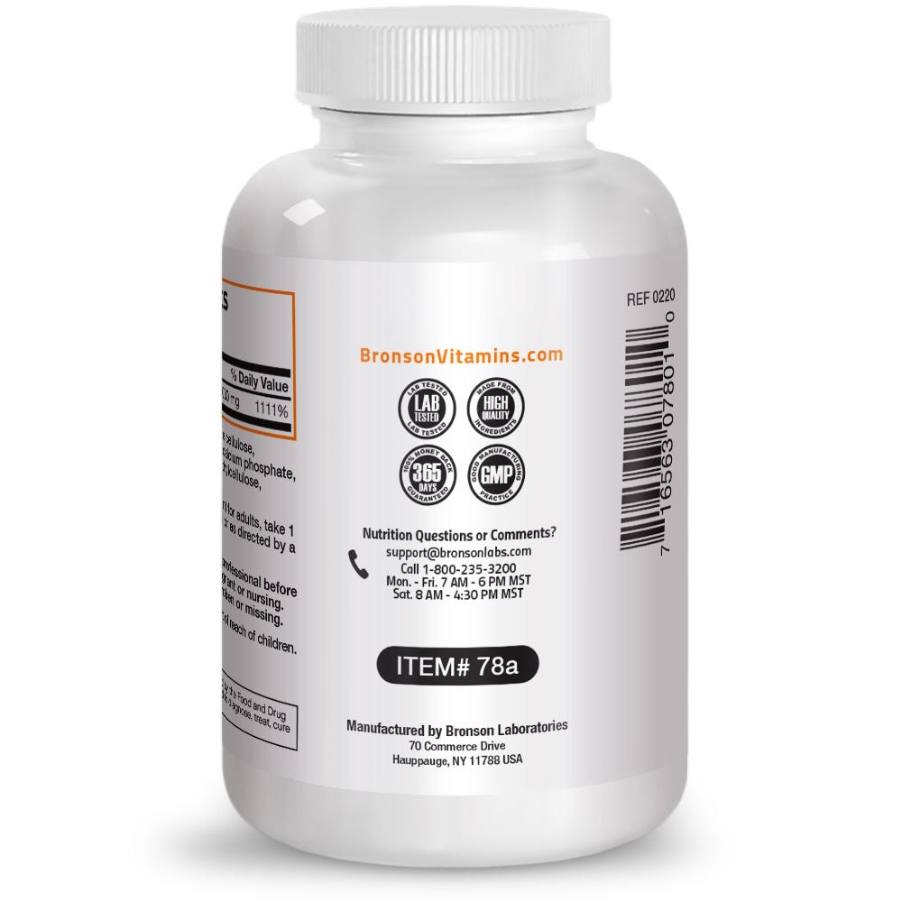 Vitamin C Ascorbic Acid Sustained Release - 1,000 mg