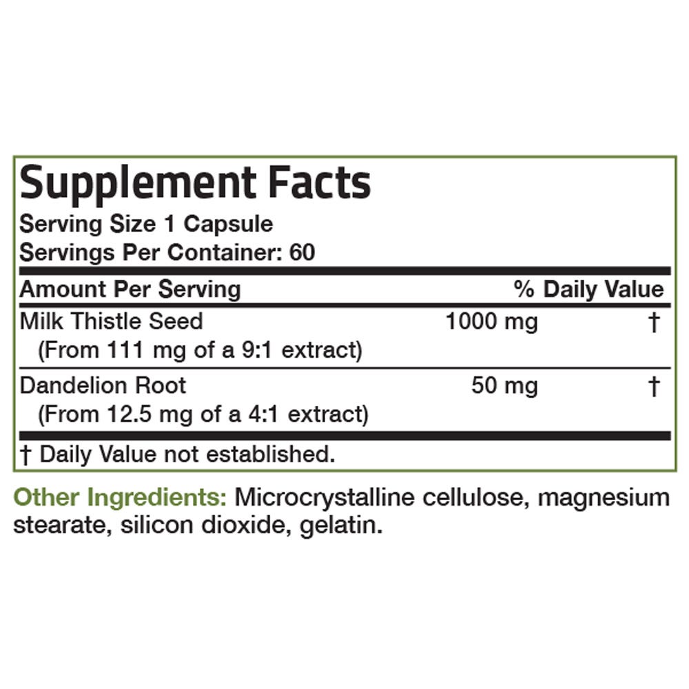Milk Thistle Seed - 1,000 mg view 4 of 4