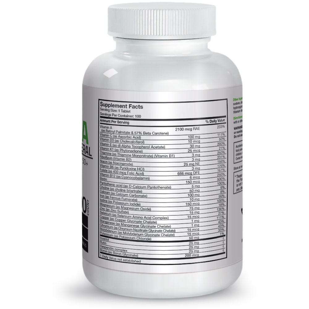Mature Formula Once Daily Multivitamin & Mineral for Adults Over 50