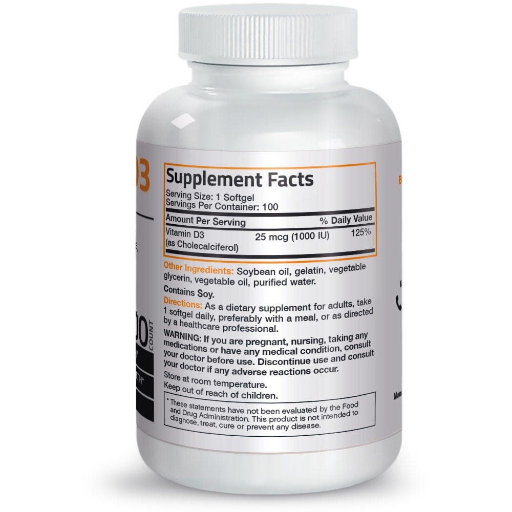 Vitamin D3 - 1,000 IU