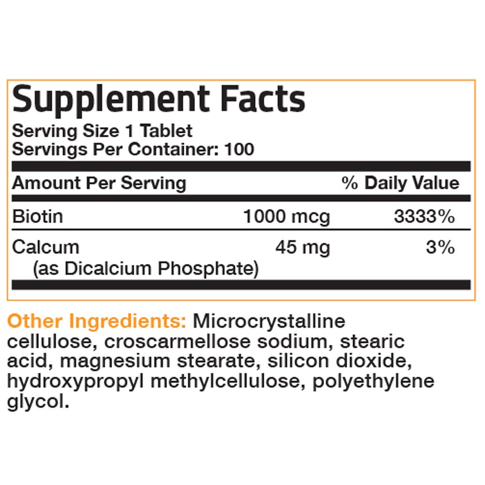 Biotin - 1,000 mcg view 6 of 6