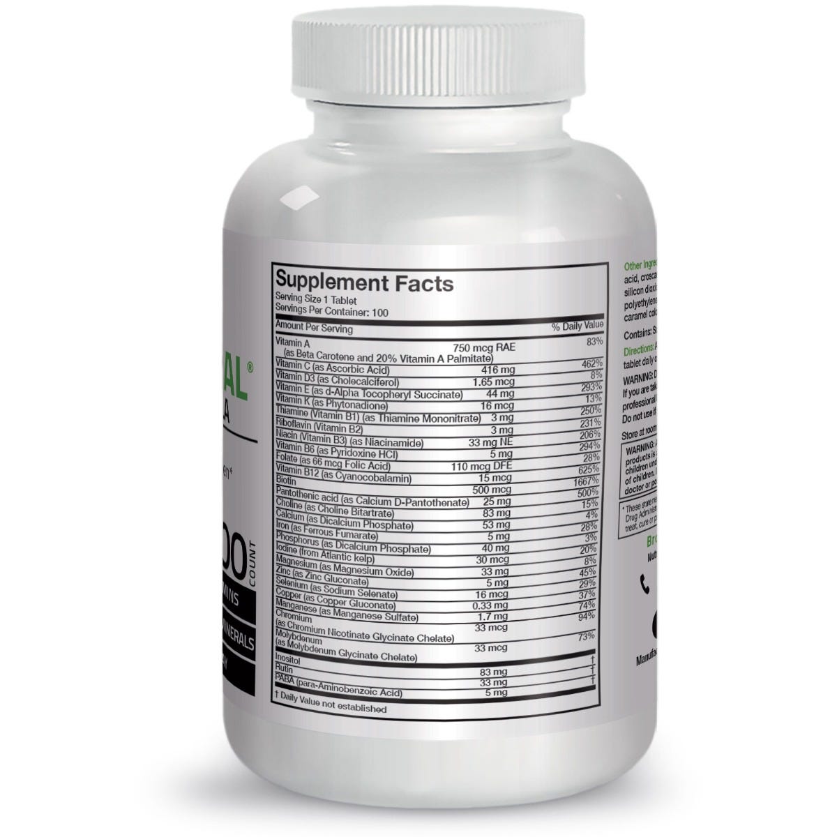 Fortified Vitamin & Mineral Insurance Formula® Once Daily