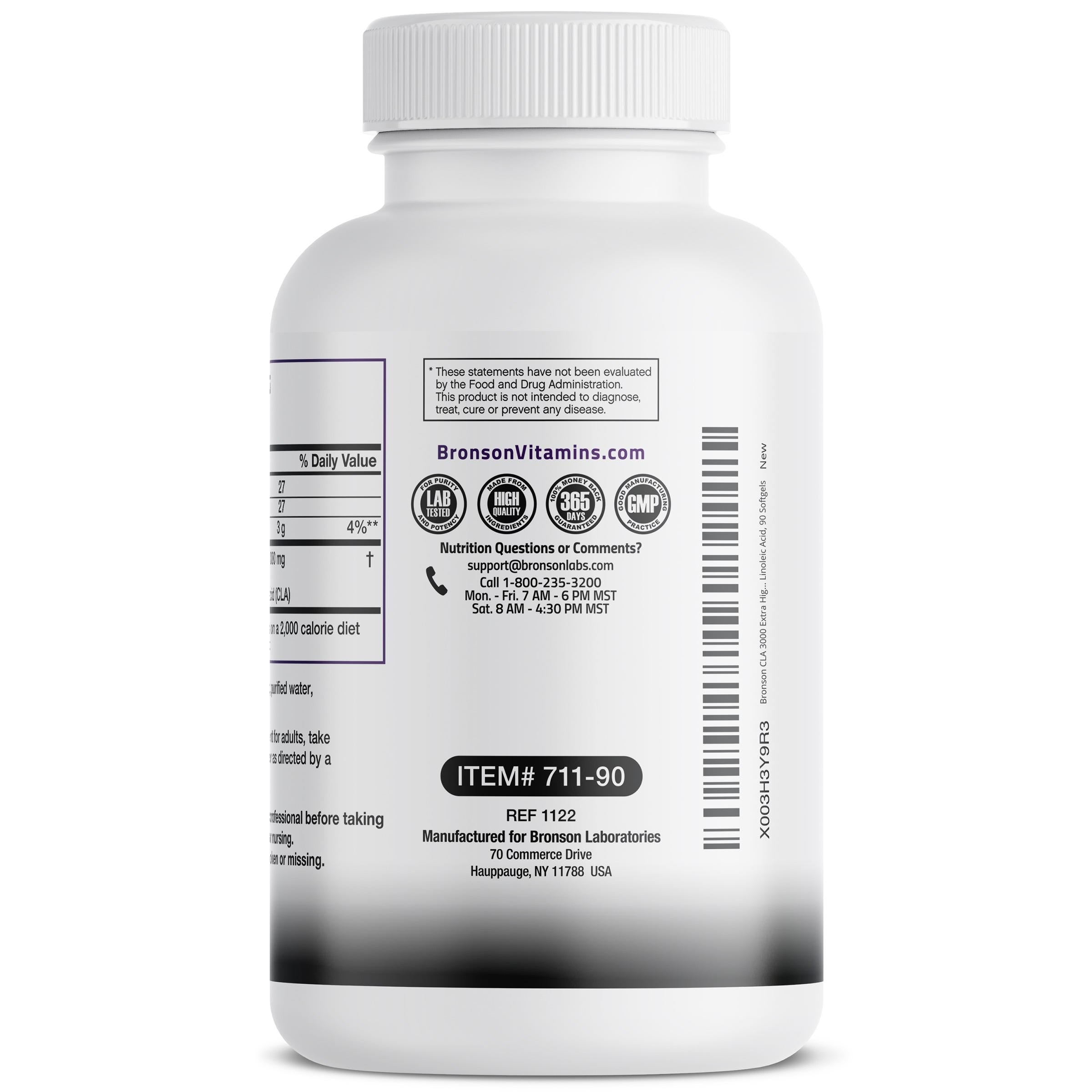 CLA 3000 Conjugated Linoleic Acid Extra High Potency - 3,000 mg