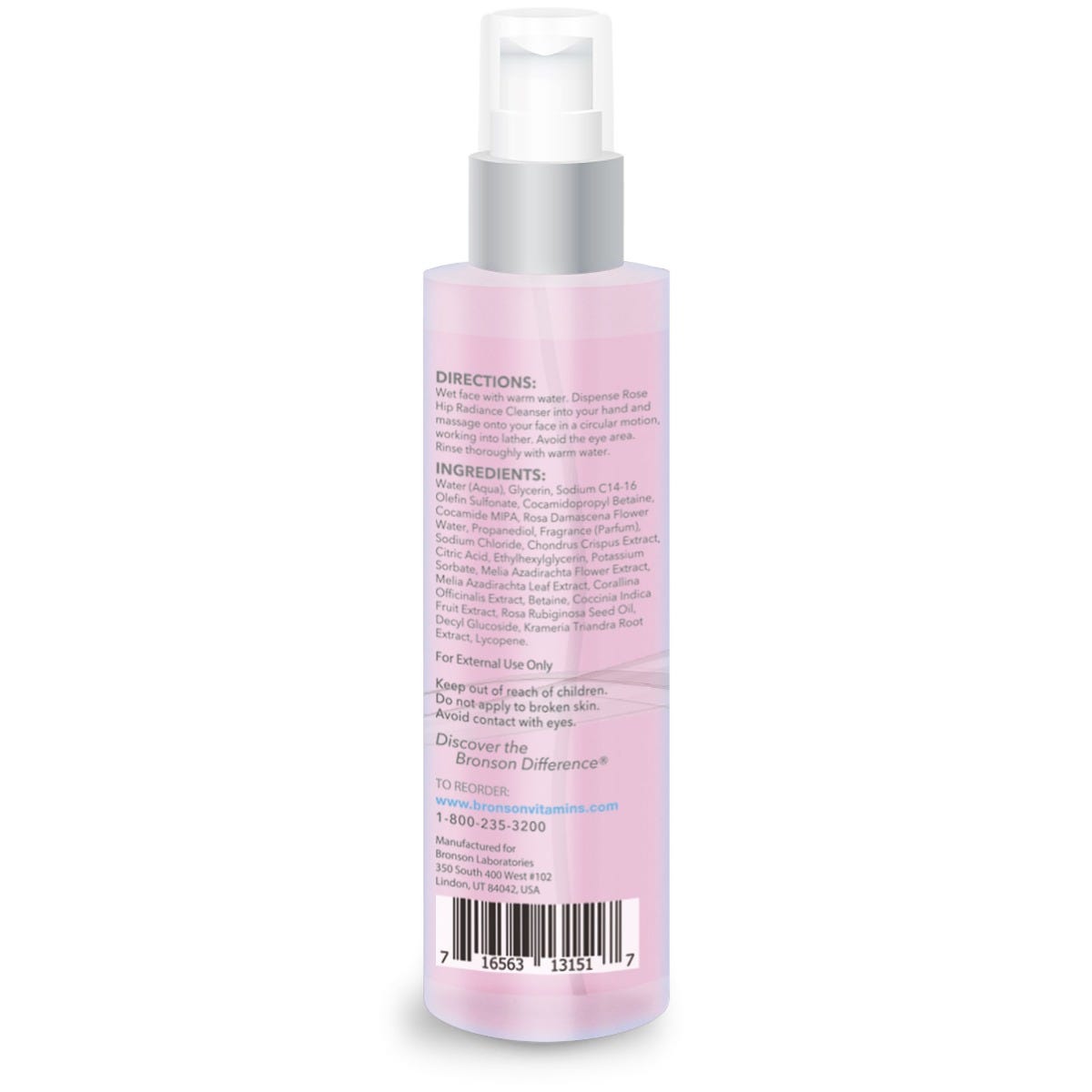 eblume® Rose Hip Radiance Cleanser Paraben Free, Non-GMO - 4 fl oz view 2 of 2