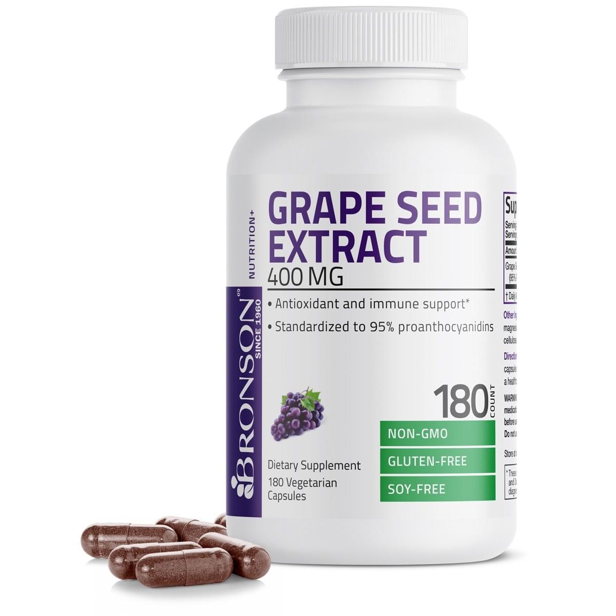 Bronson Vitamins Grape Seed Extract Non-GMO - 400 mg