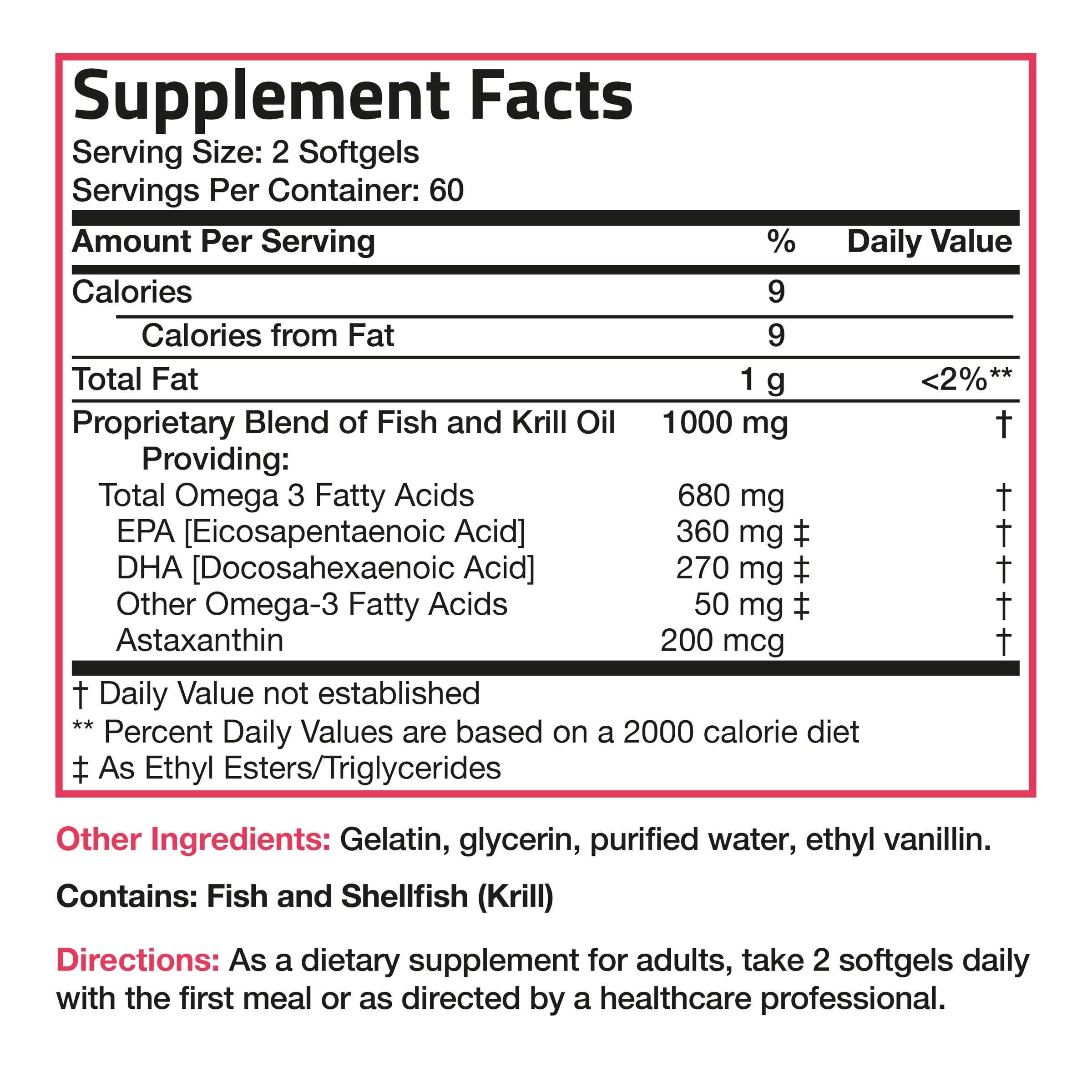 Omega-3 Fish + Krill Oil 1000 MG 120 Softgels view 7 of 7