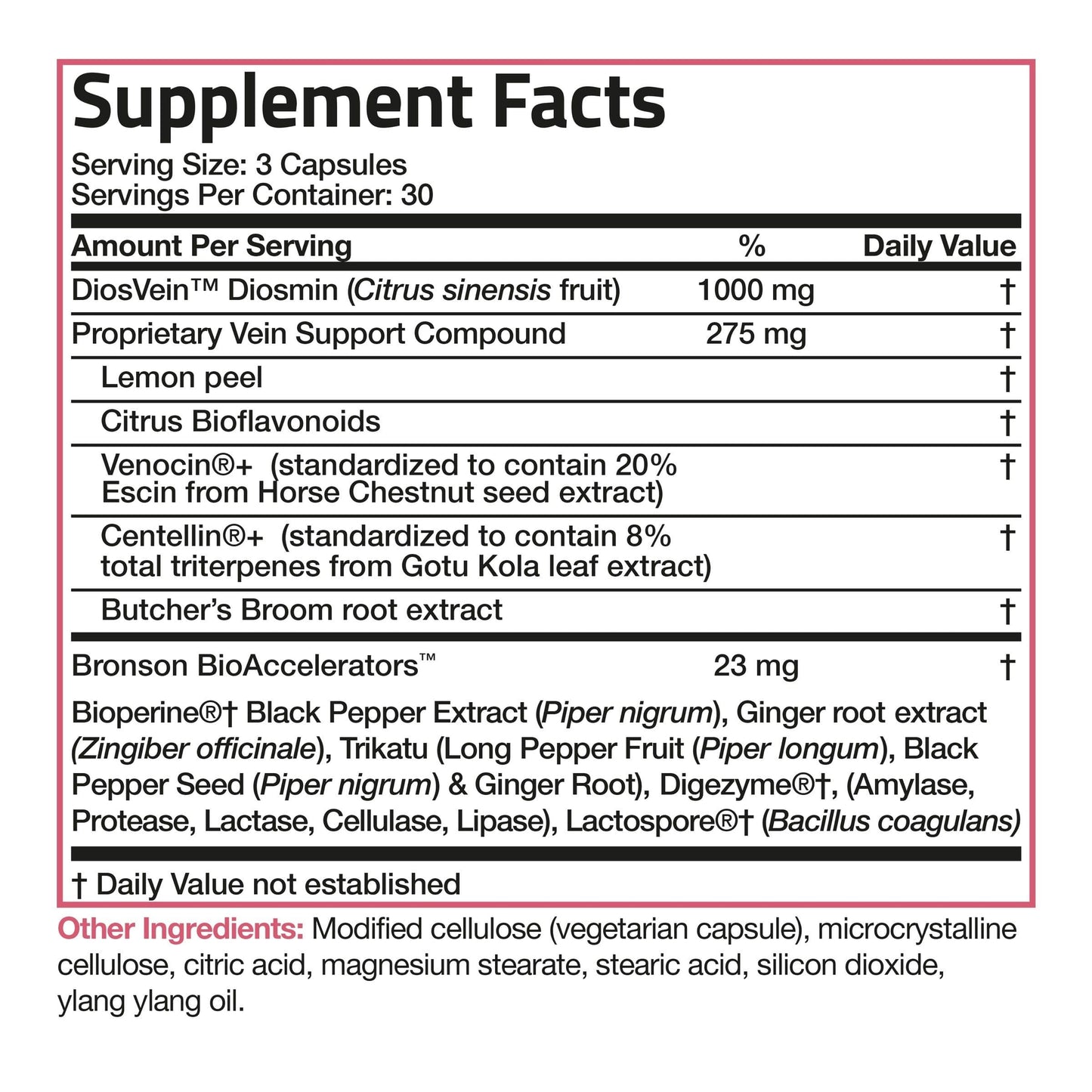 VeinAid DiosVein™ Diosmin Varicose Vein Complex.
