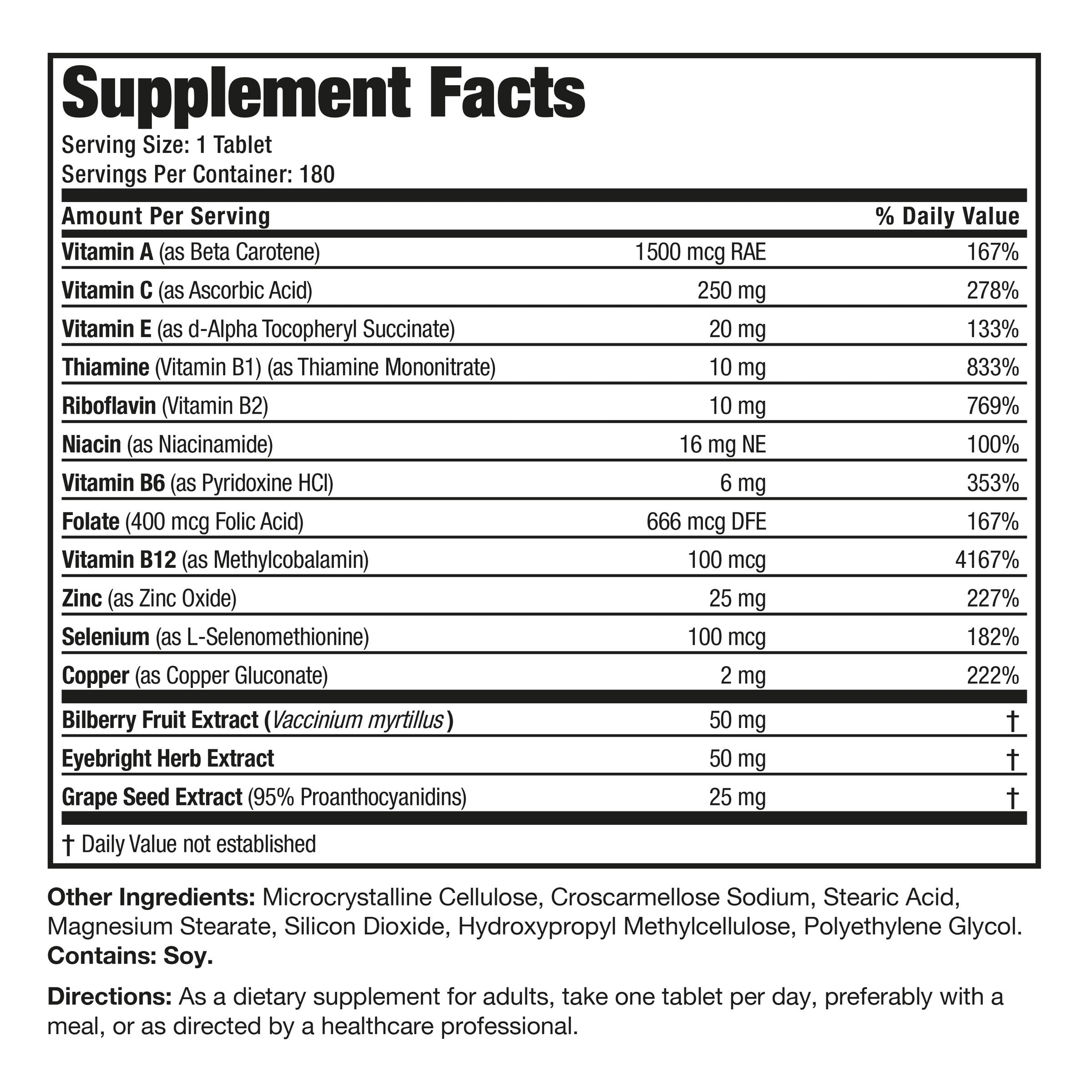 Bronson One™ Daily Vision Complete - 180 Tablets view 7 of 7