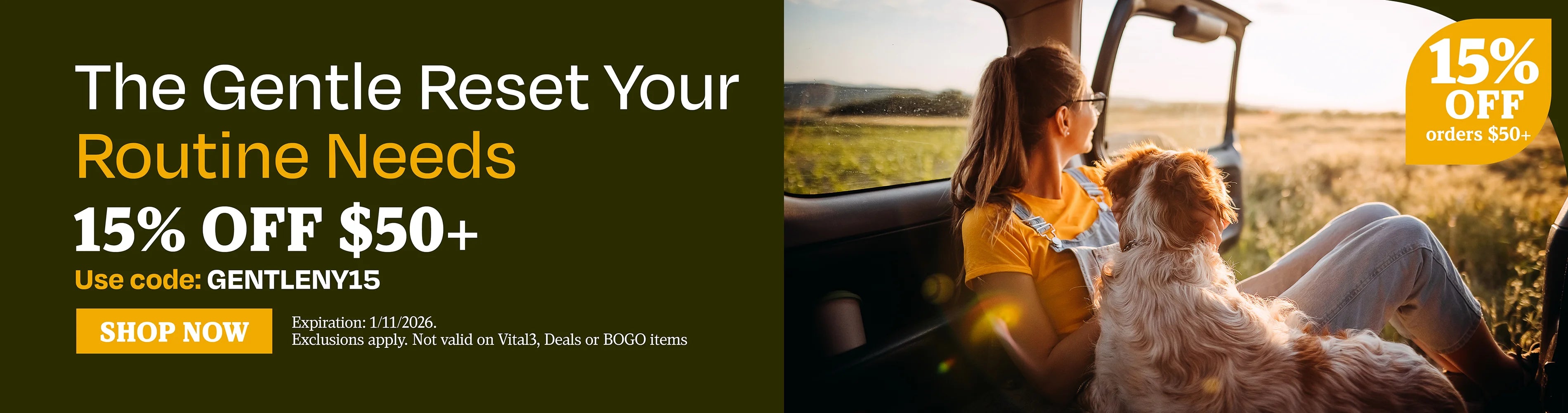 The gentle reset your routine needs 15% OFF $50 use code GENTLENY15