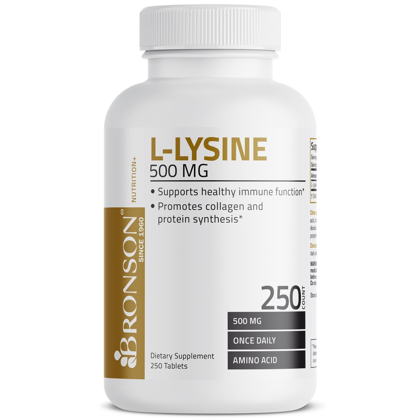L-Lysine - 500 mg - 250 Tablets