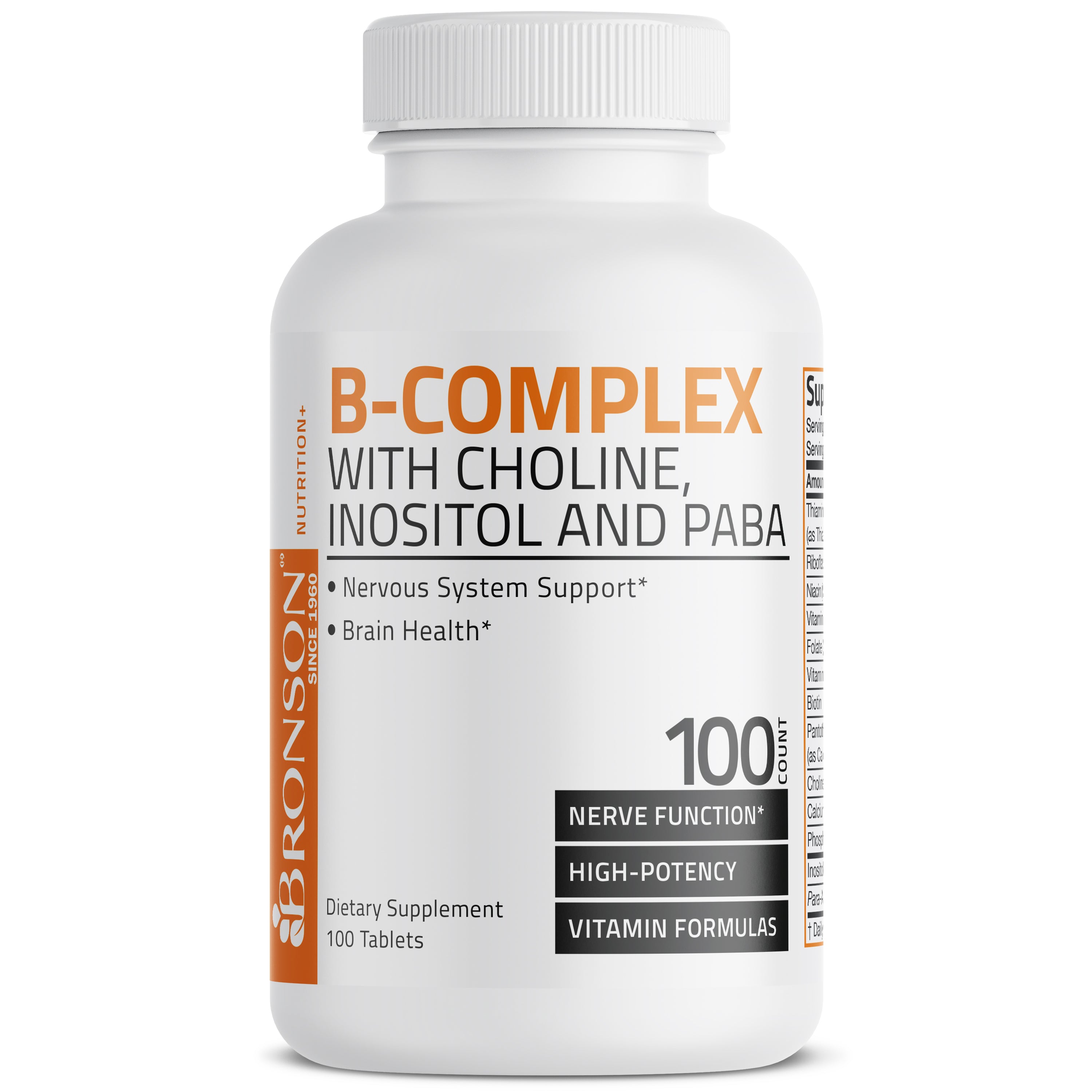 Vitamin B Complex with Choline, Inositol and Paba view 4 of 6
