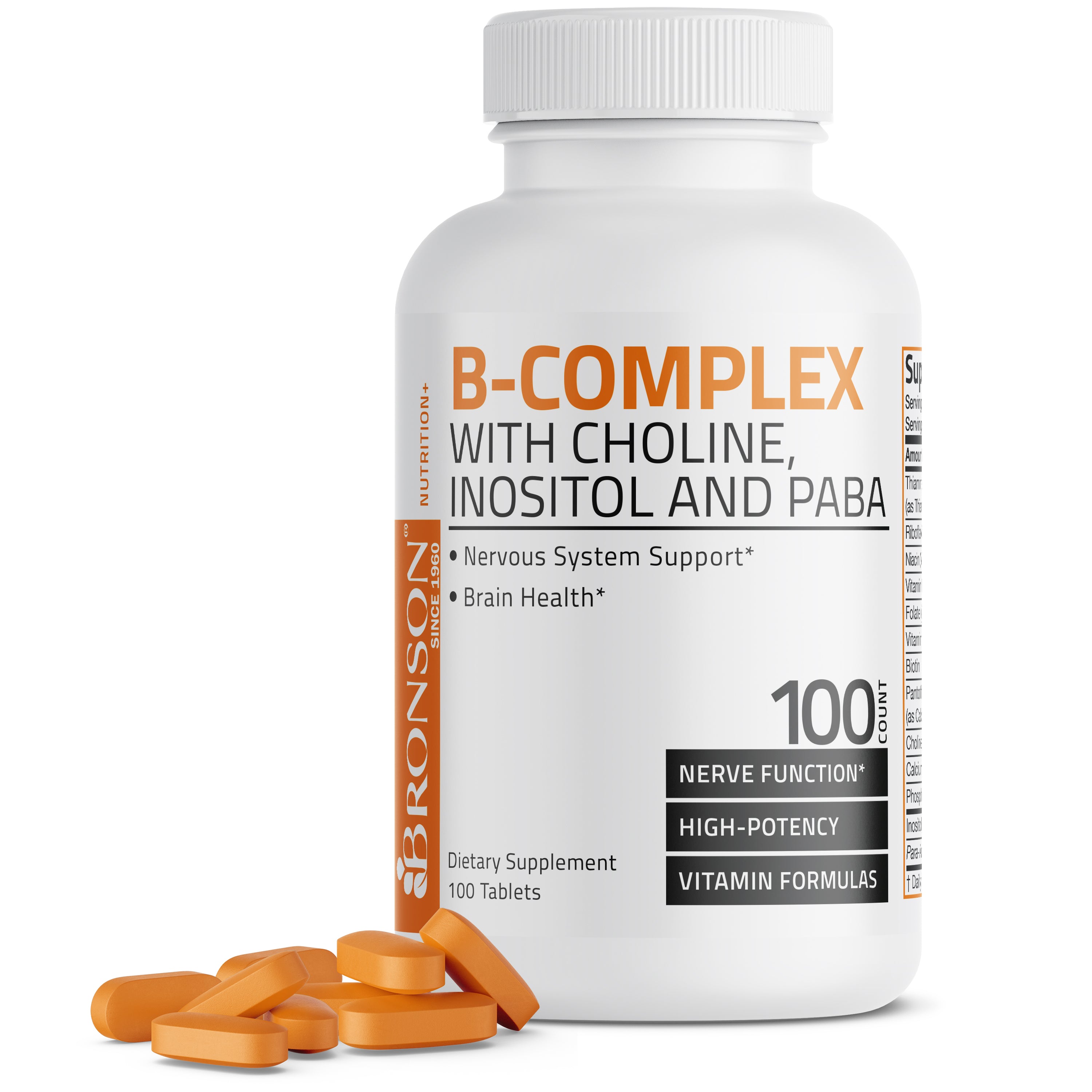 Vitamin B Complex with Choline, Inositol and Paba view 1 of 6