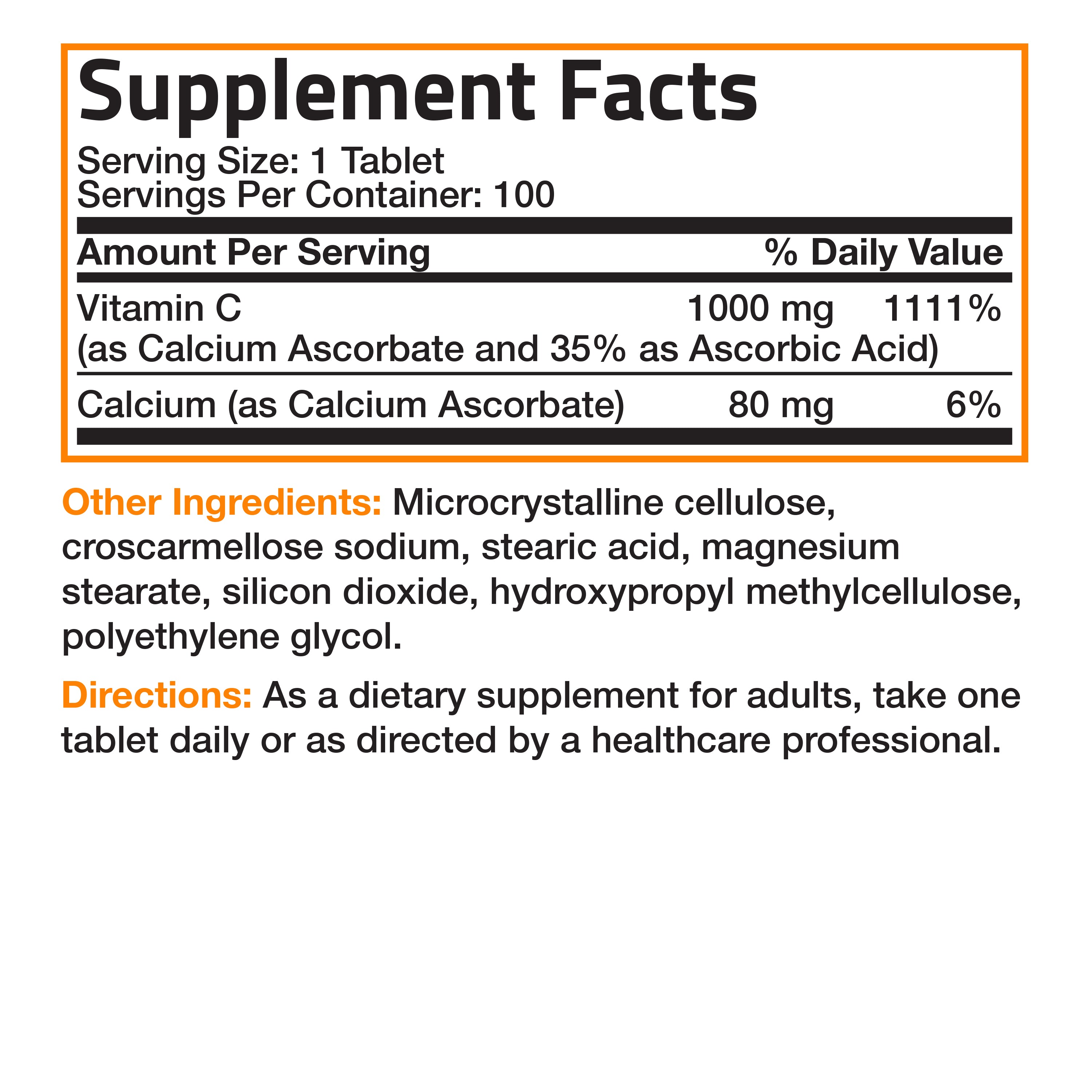 Buffered Vitamin C Calcium Ascorbate - 1,000 mg view 6 of 6
