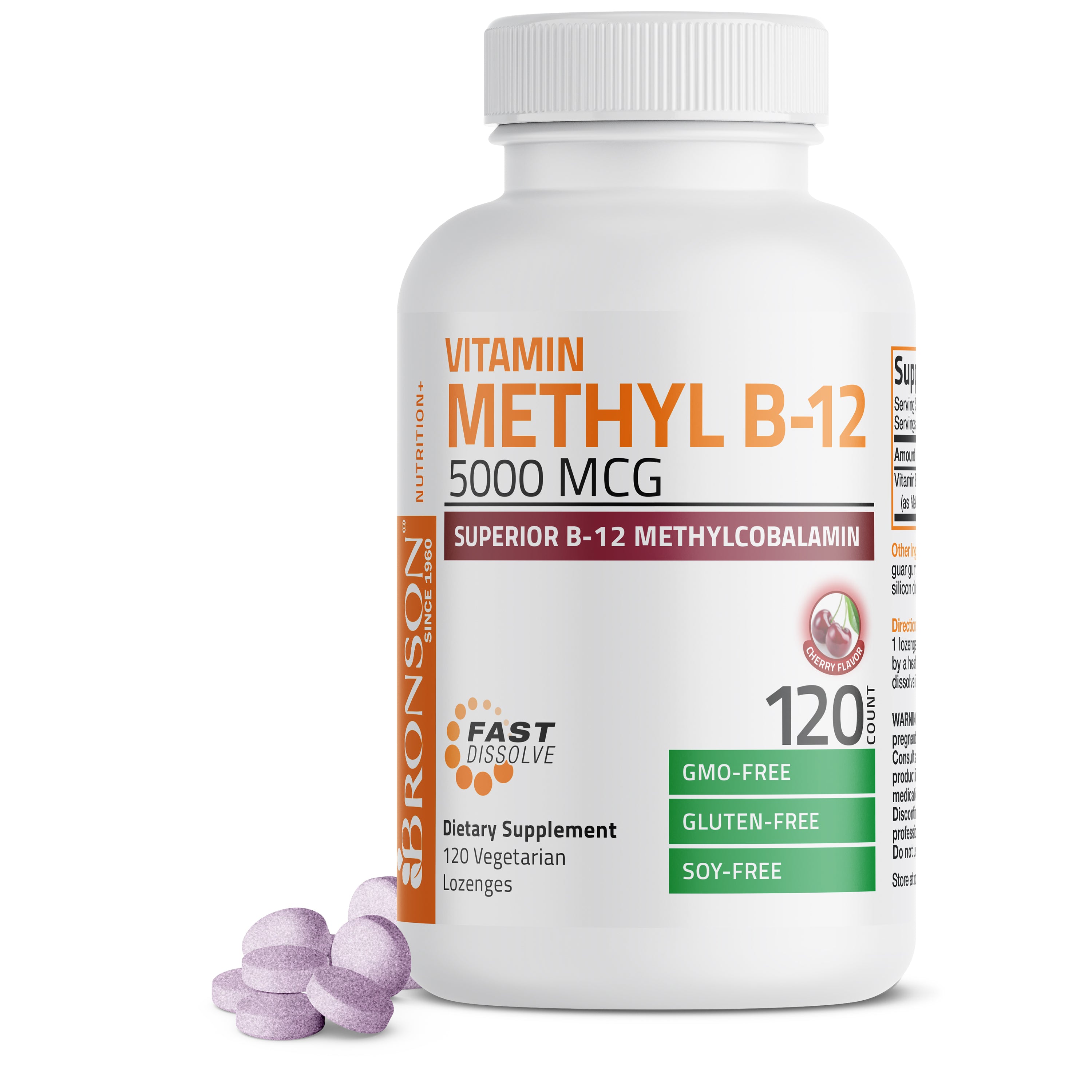 Methyl B12 Fast Dissolve Sublingual - Cherry - 5,000 mcg