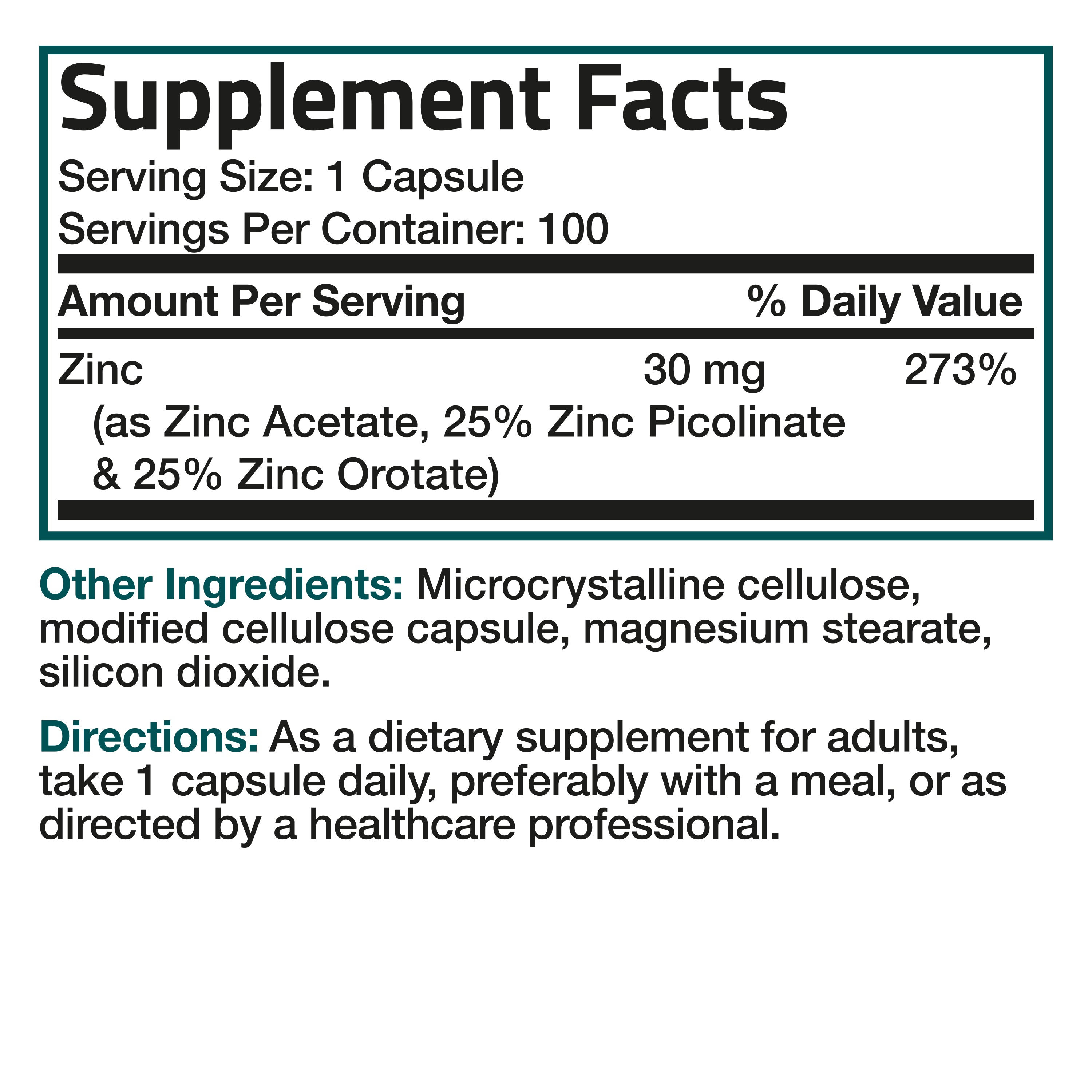 Zinc Triple Play - 30 mg view 14 of 7