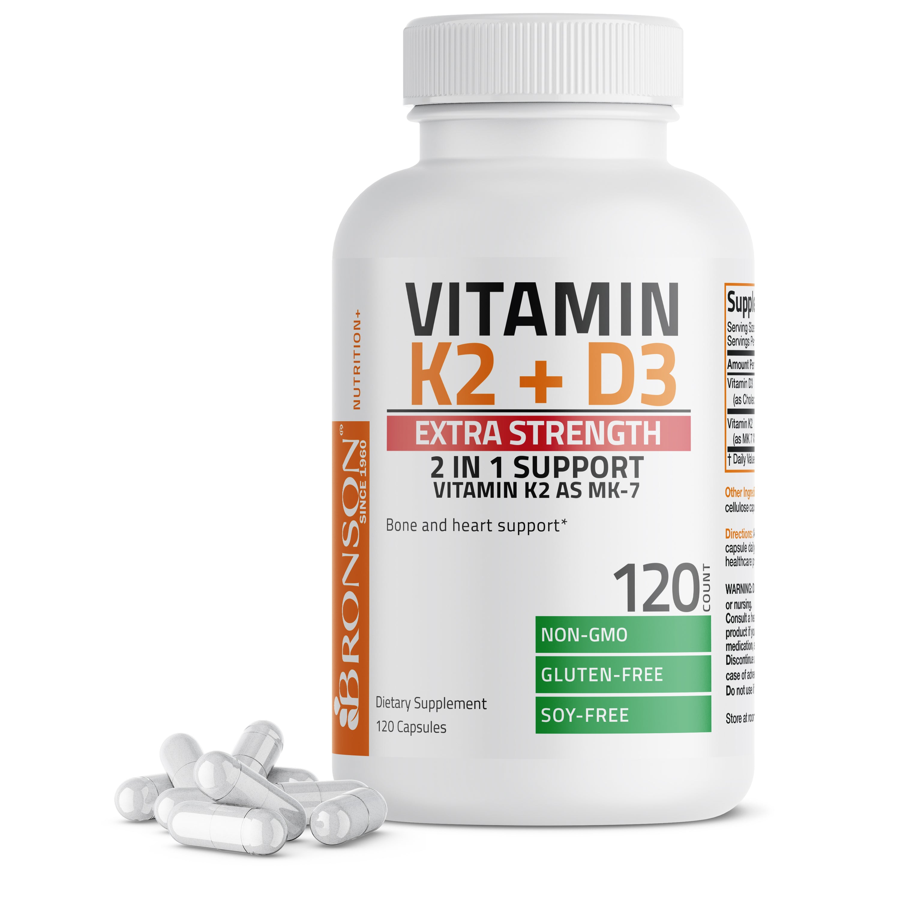 Vitamin K2 MK-7 Plus Vitamin D3 Extra Strength view 7 of 12