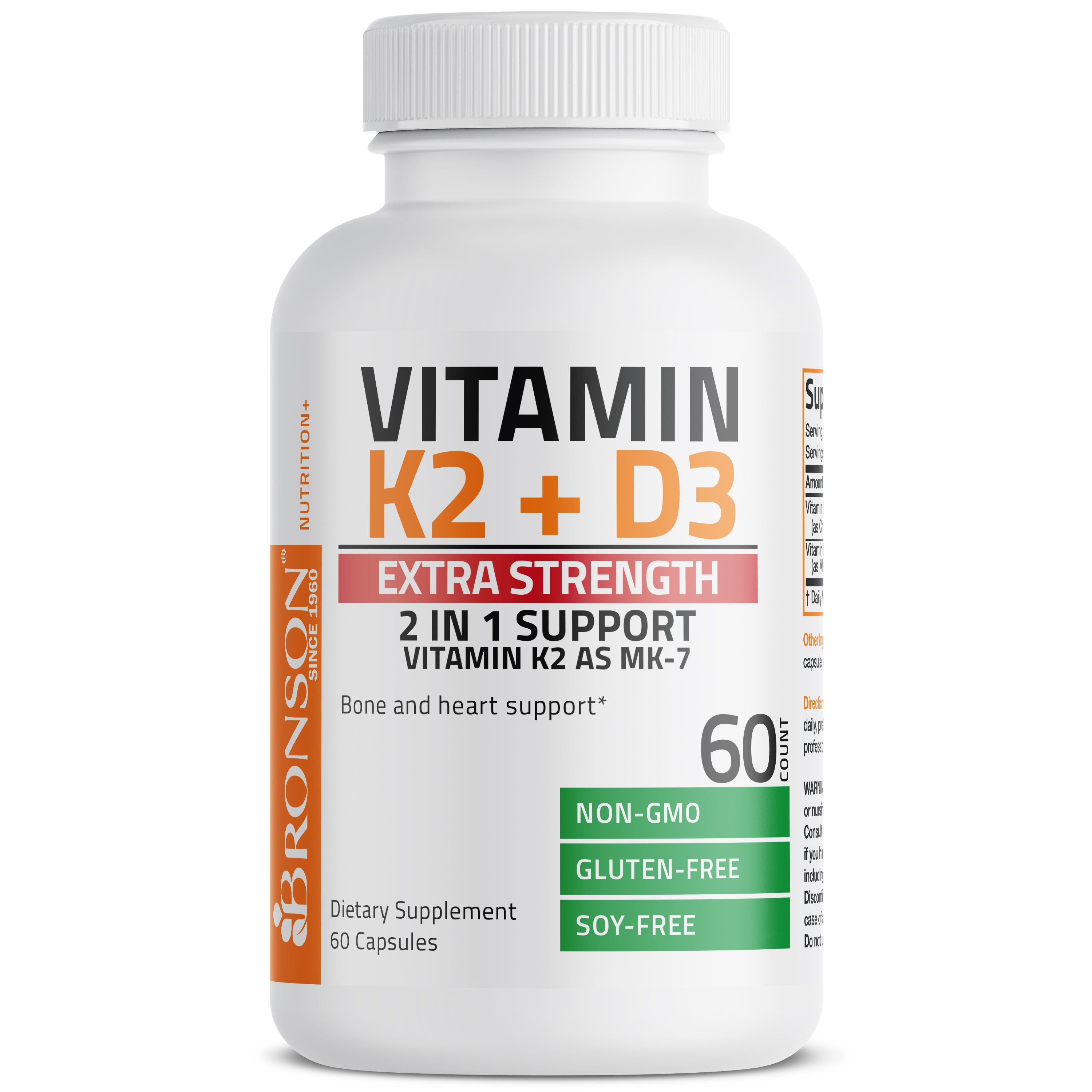 Vitamin K2 MK-7 Plus Vitamin D3 Extra Strength view 3 of 12