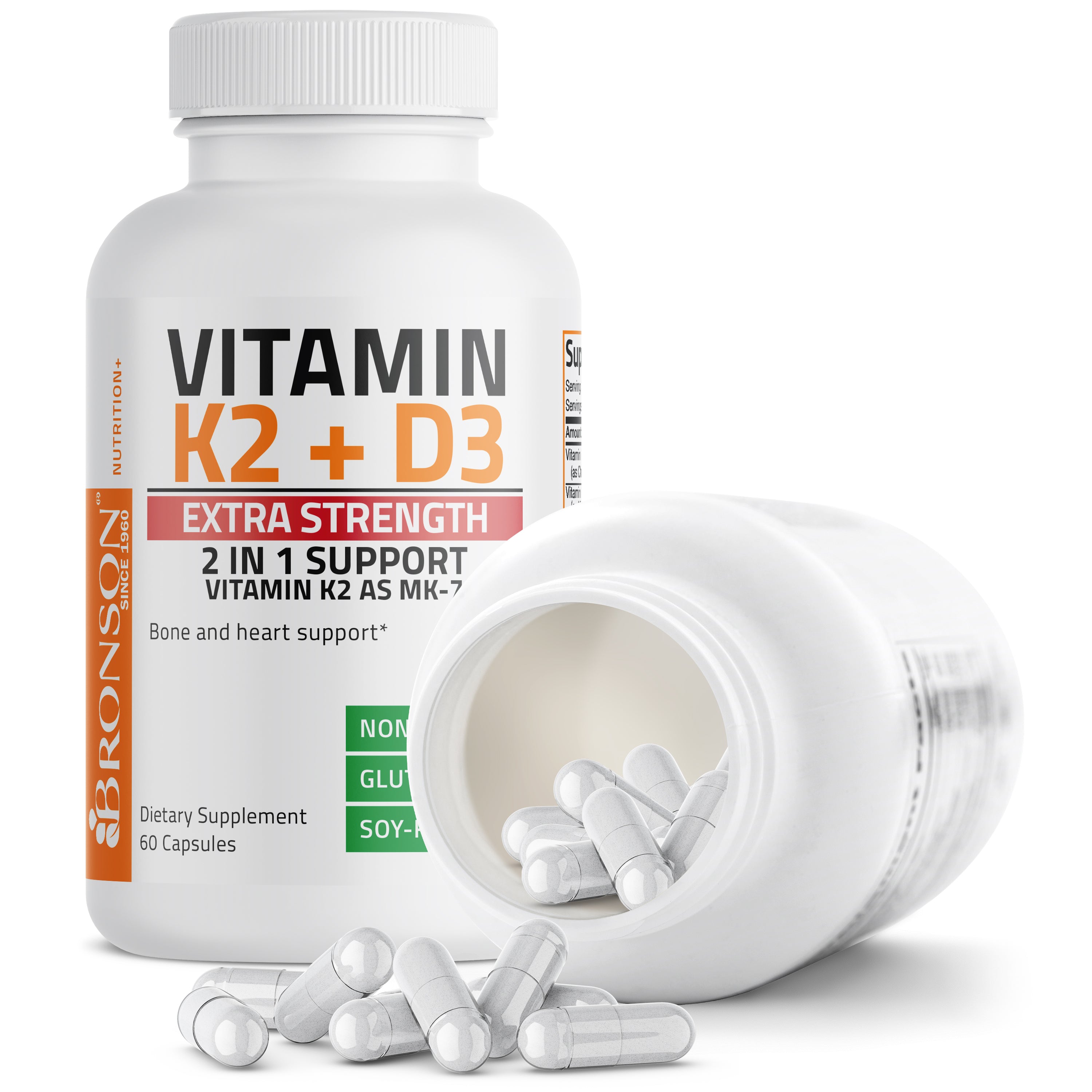 Vitamin K2 MK-7 Plus Vitamin D3 Extra Strength view 4 of 12