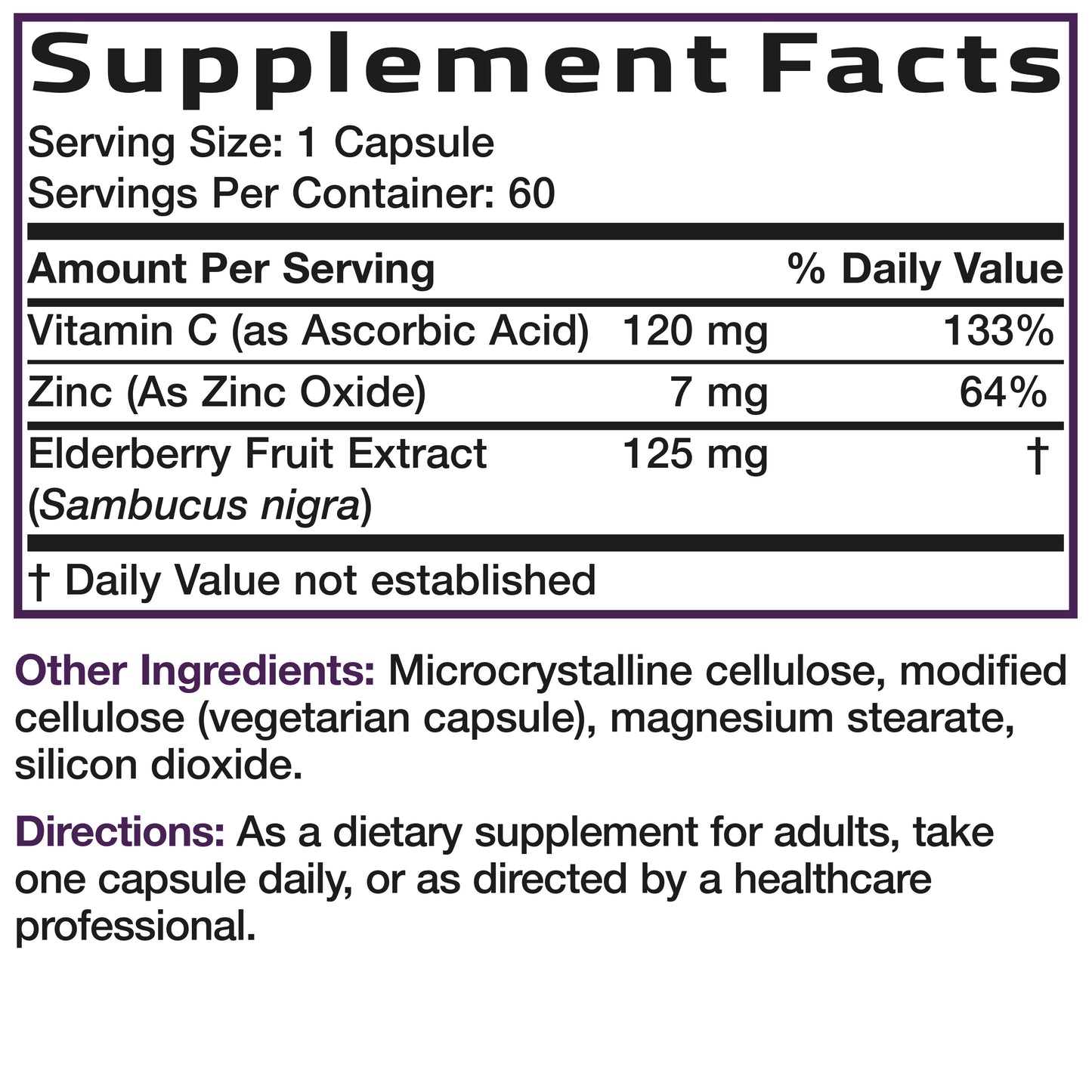 Sambucus Elderberry with Zinc & Vitamin C