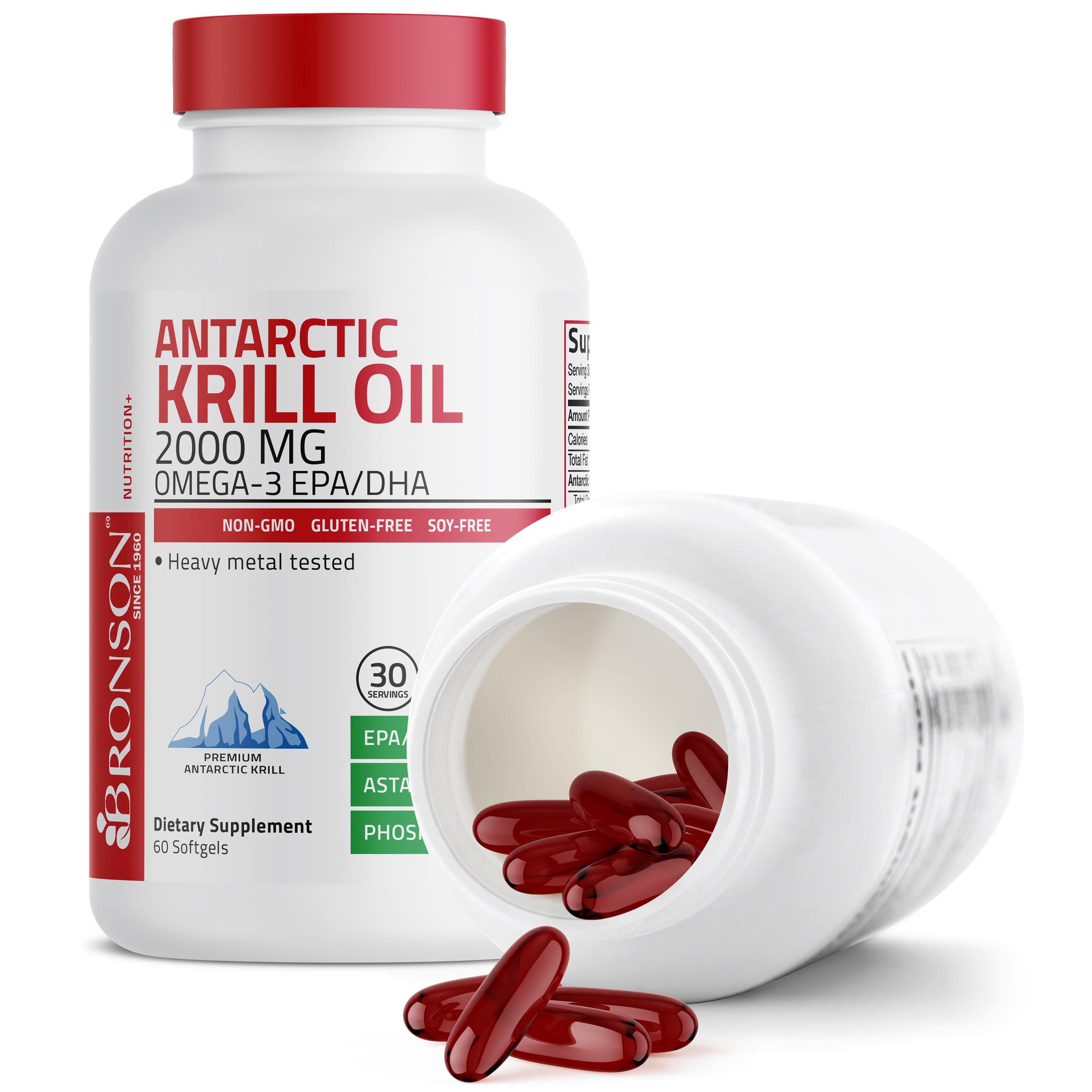 Antarctic Krill Oil Omega-3 EPA DHA Non-GMO - 2,000 mg