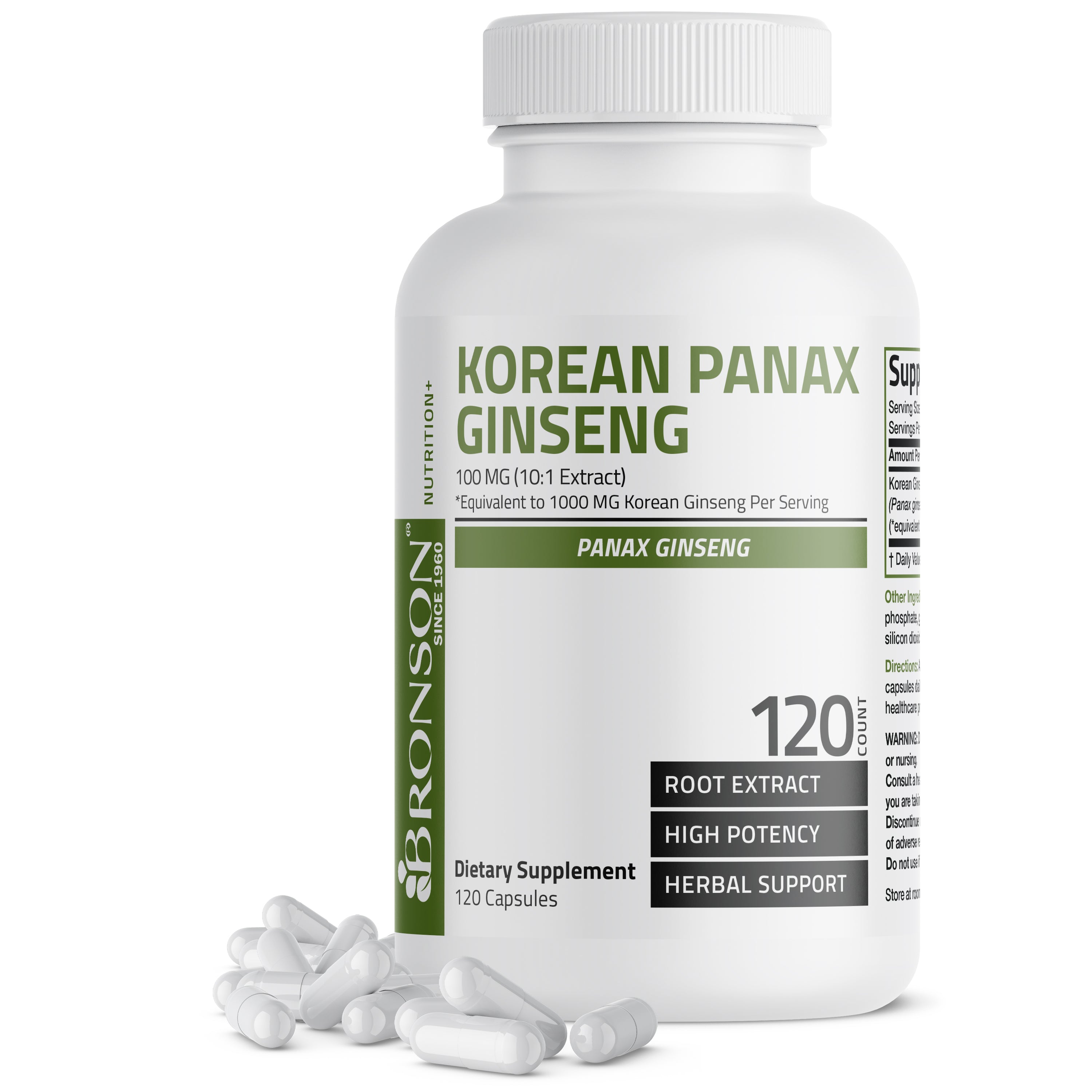 Korean Panax Ginseng - 1,000 mg