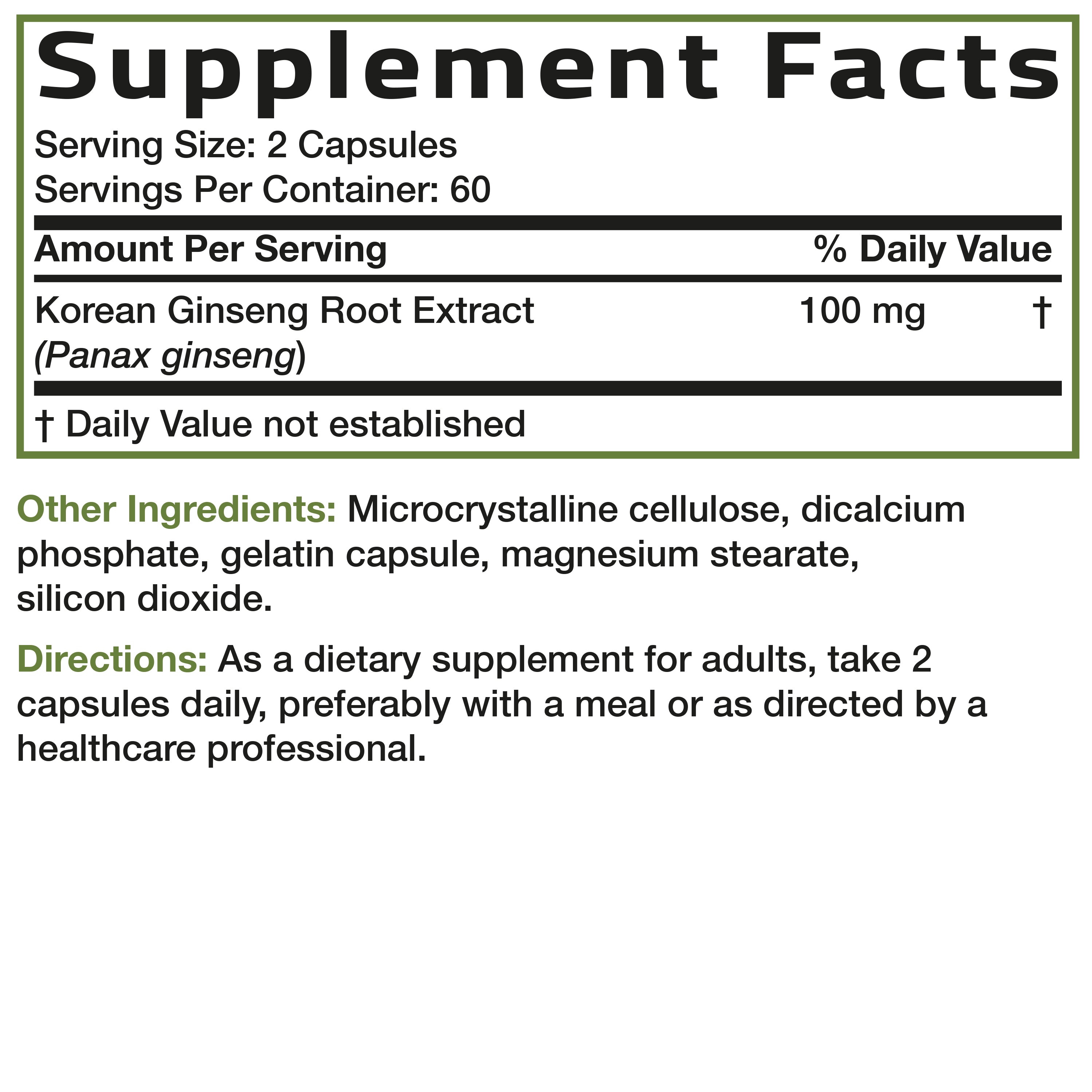 Korean Panax Ginseng