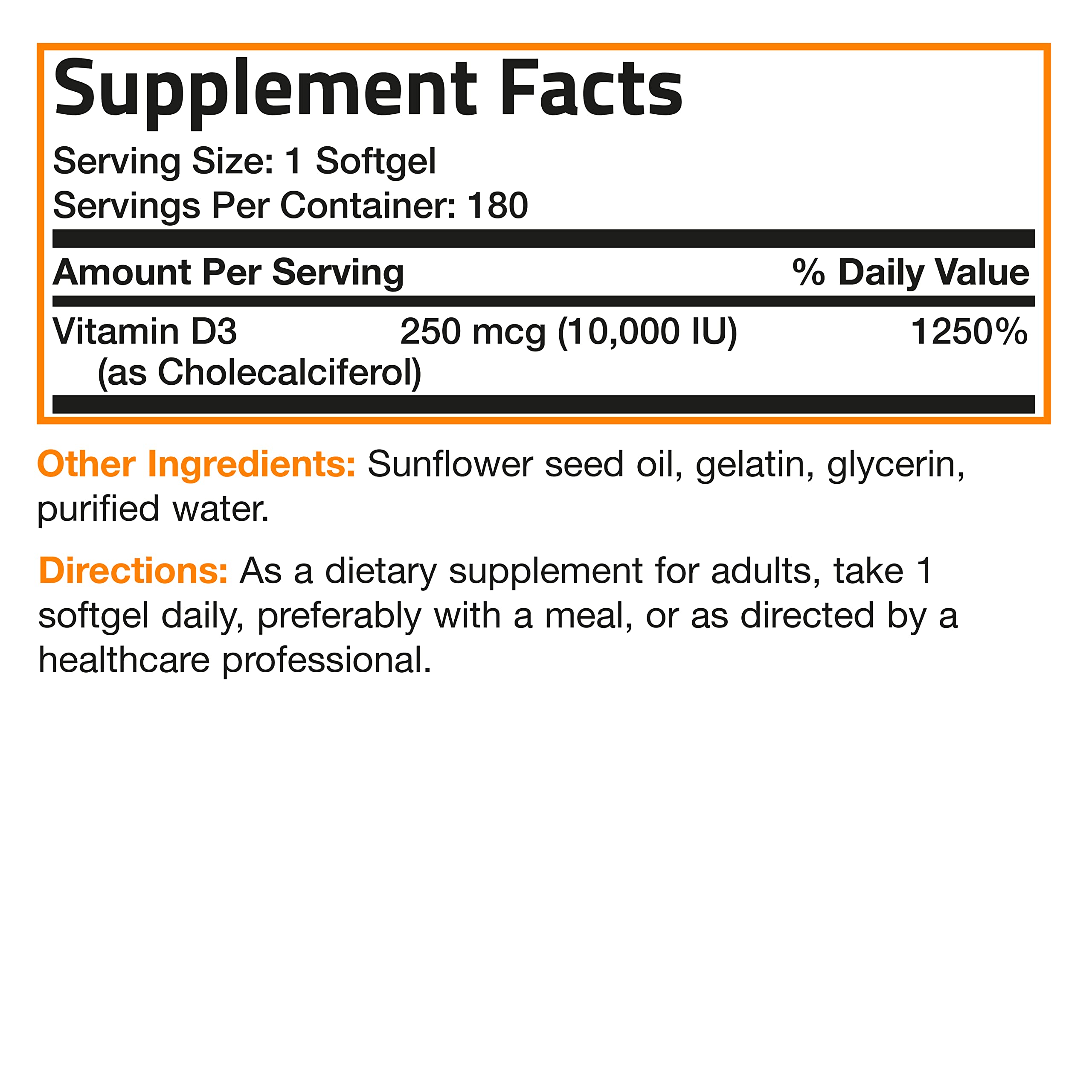 Vitamin D3 - 10,000 IU view 11 of 6