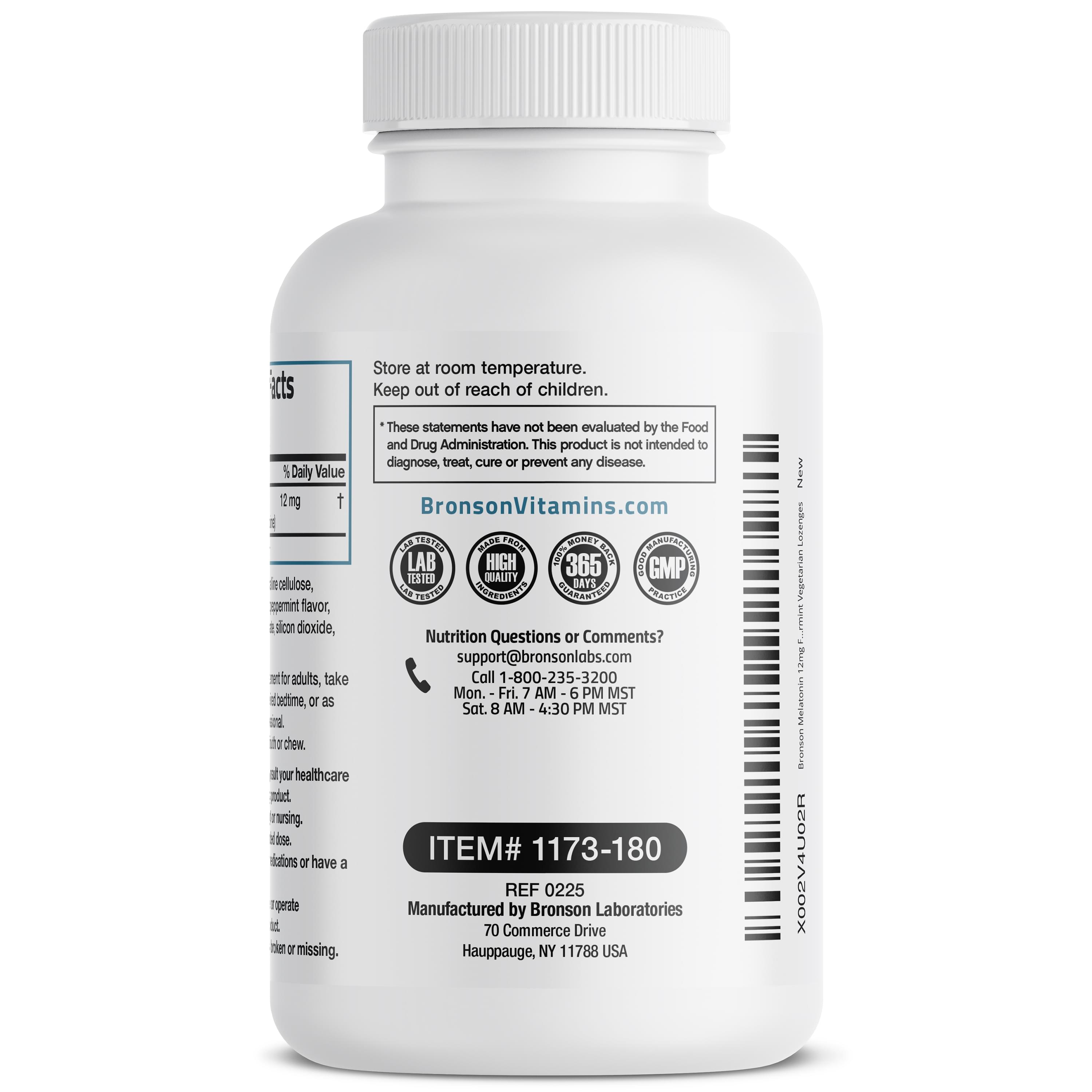 Melatonin Fast Dissolve - Peppermint - 12 mg