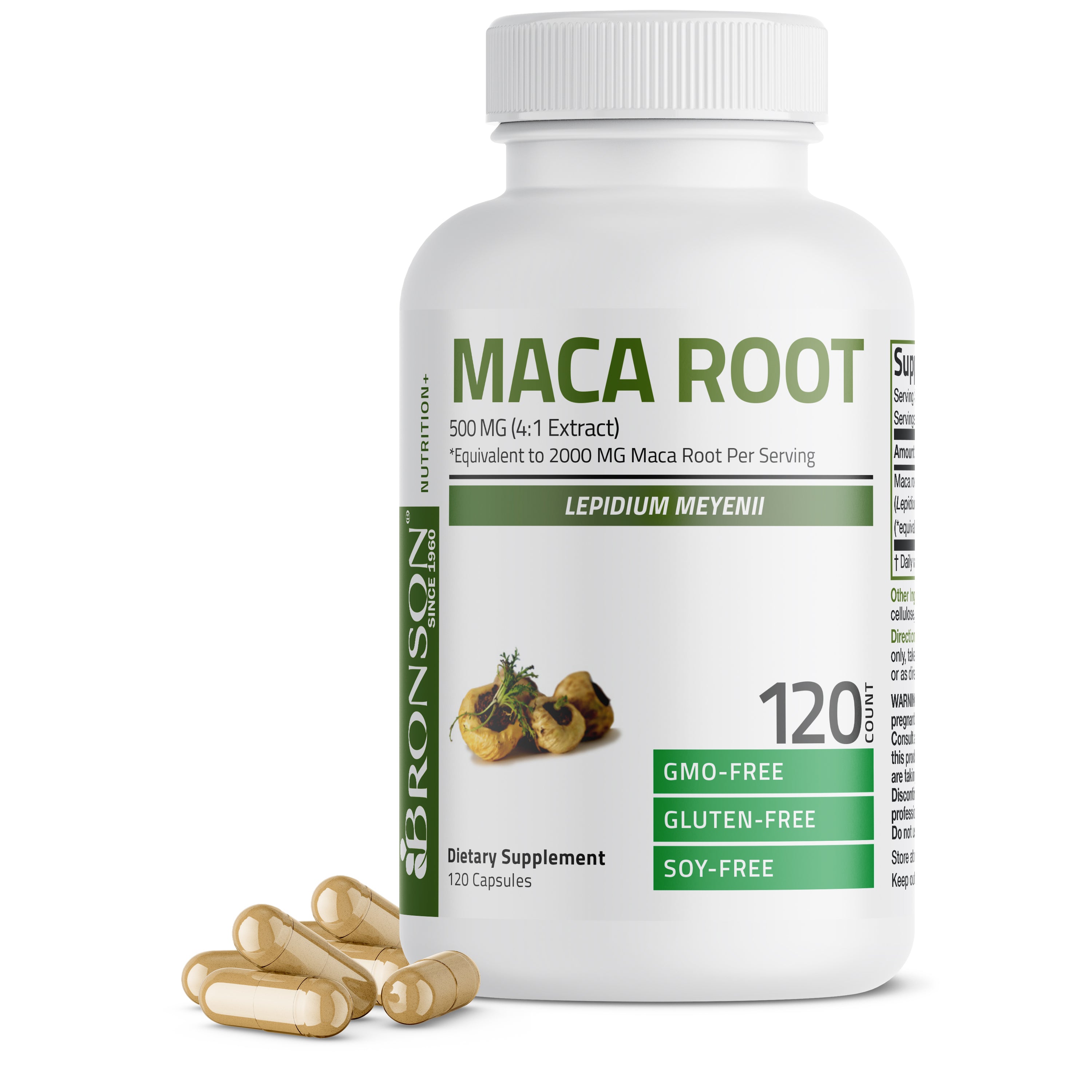 MACA EXTREME - 120 Vegan Capsules - High Dose 10000mg/Day - NATURE'S LIVE