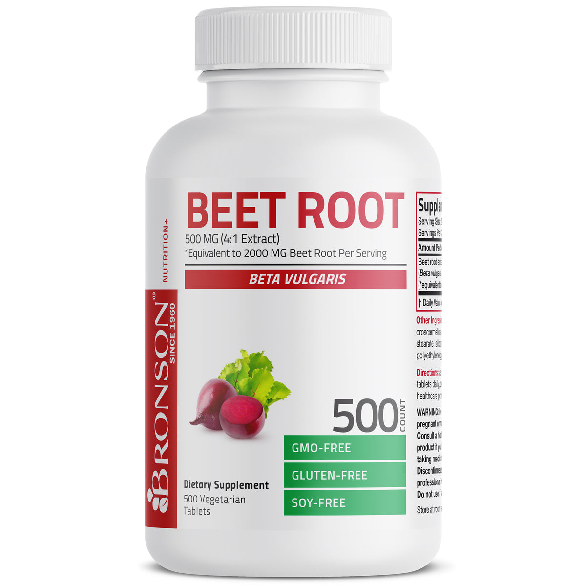 Bet Rott Beet Root Extra Strength - 2000 mg - 250 Vegetarian Tablets | Herbs ...