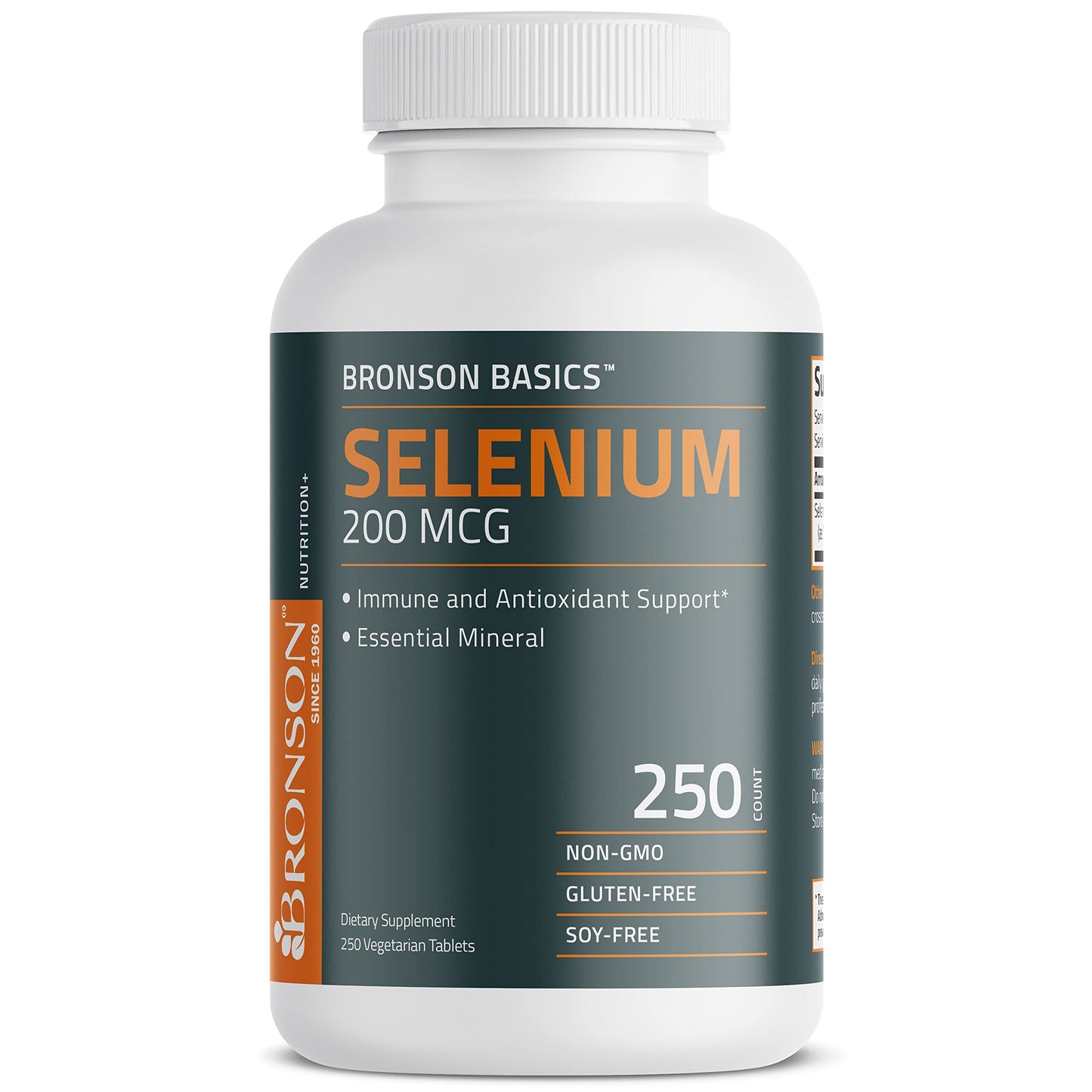 Selenium 200 mcg, 250 Vegetarian Tablets