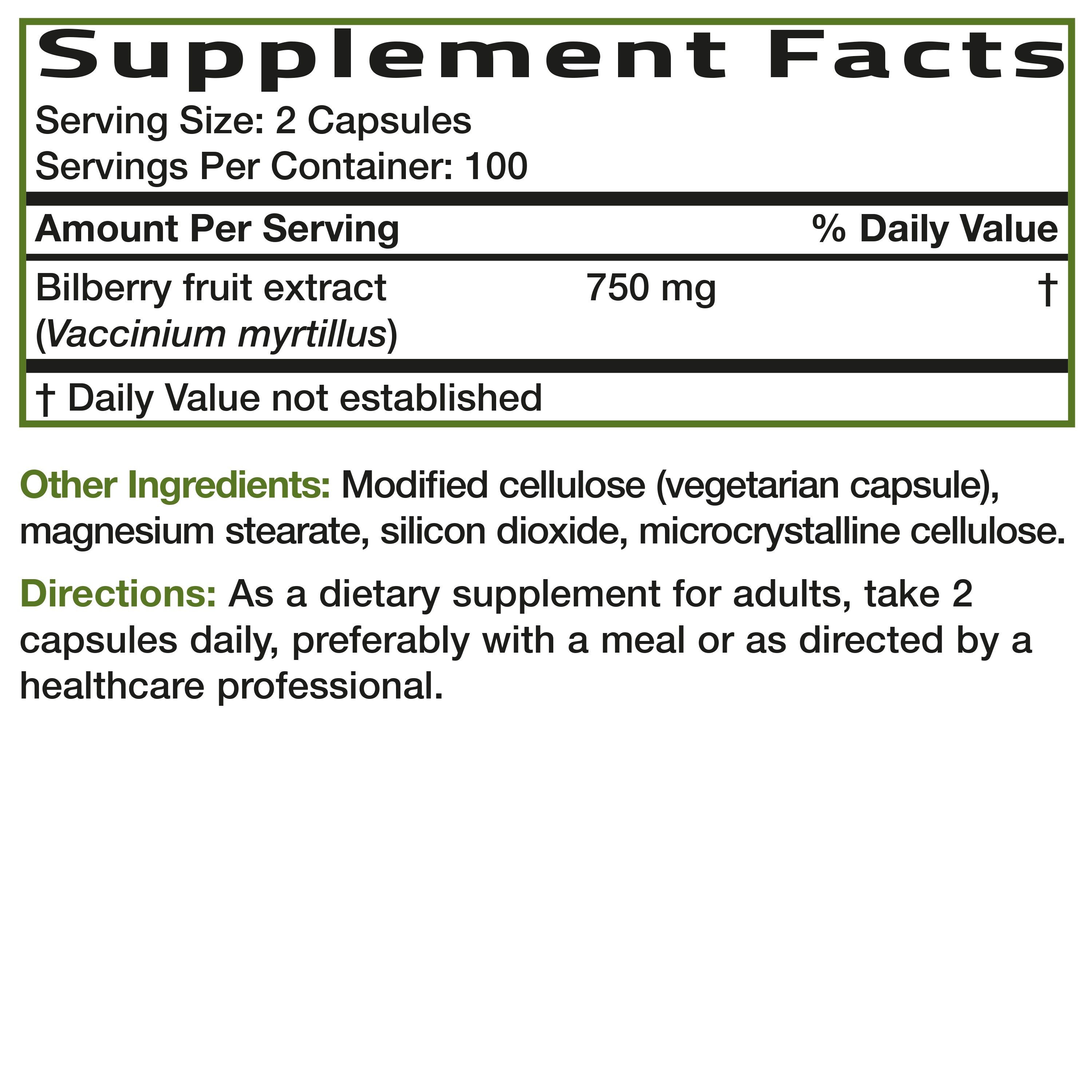 Bilberry Extra Strength