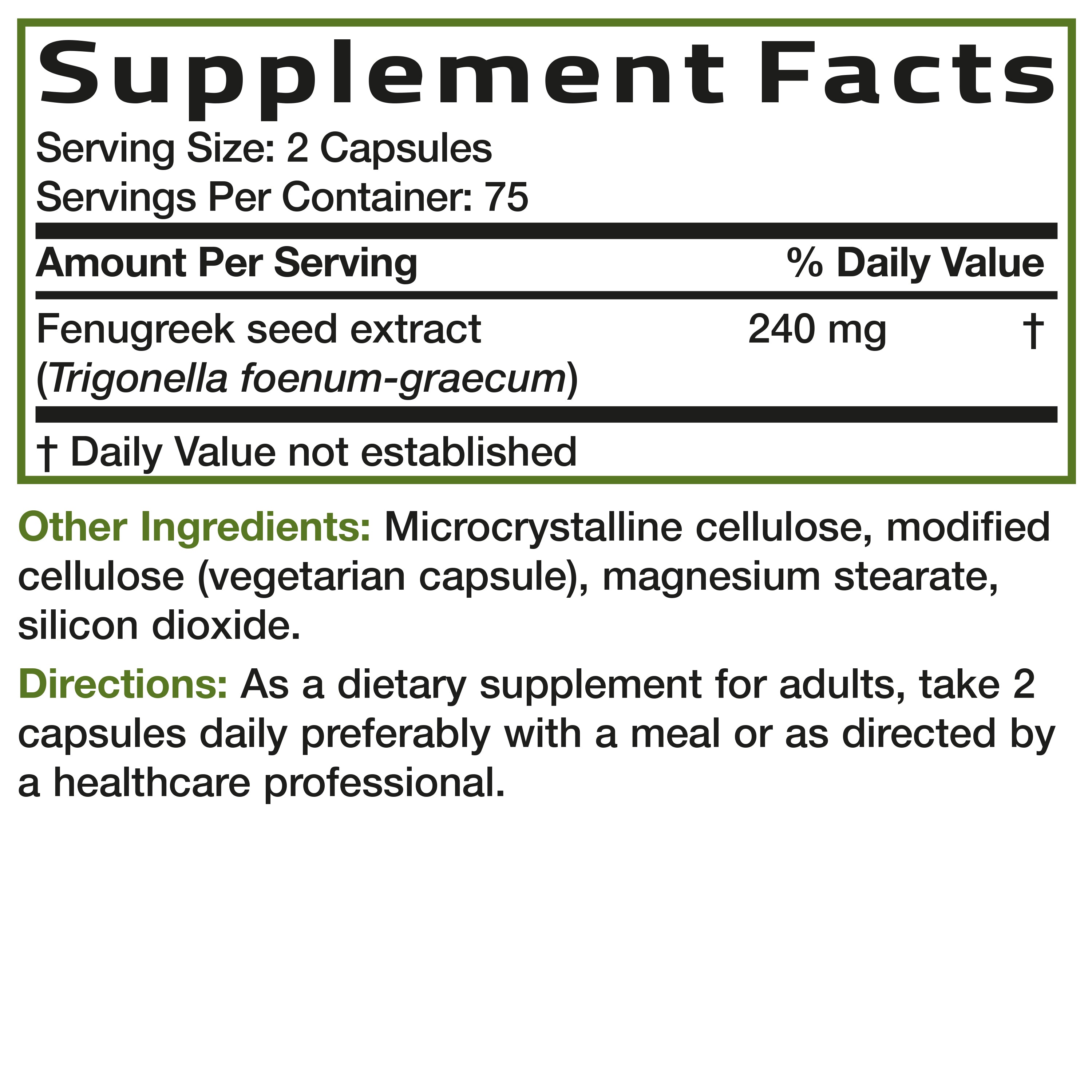 Fenugreek Extra Strength