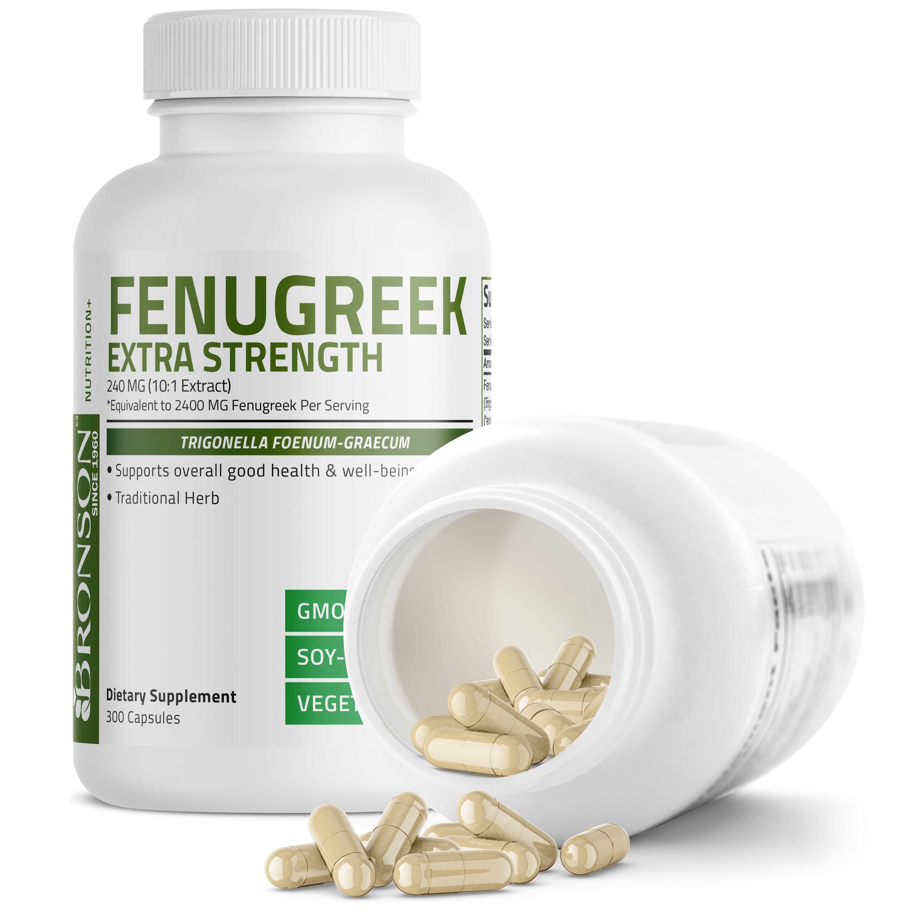Fenugreek Extra Strength 2400 MG Trigonella Foenum-Graecum – bronsonlabs